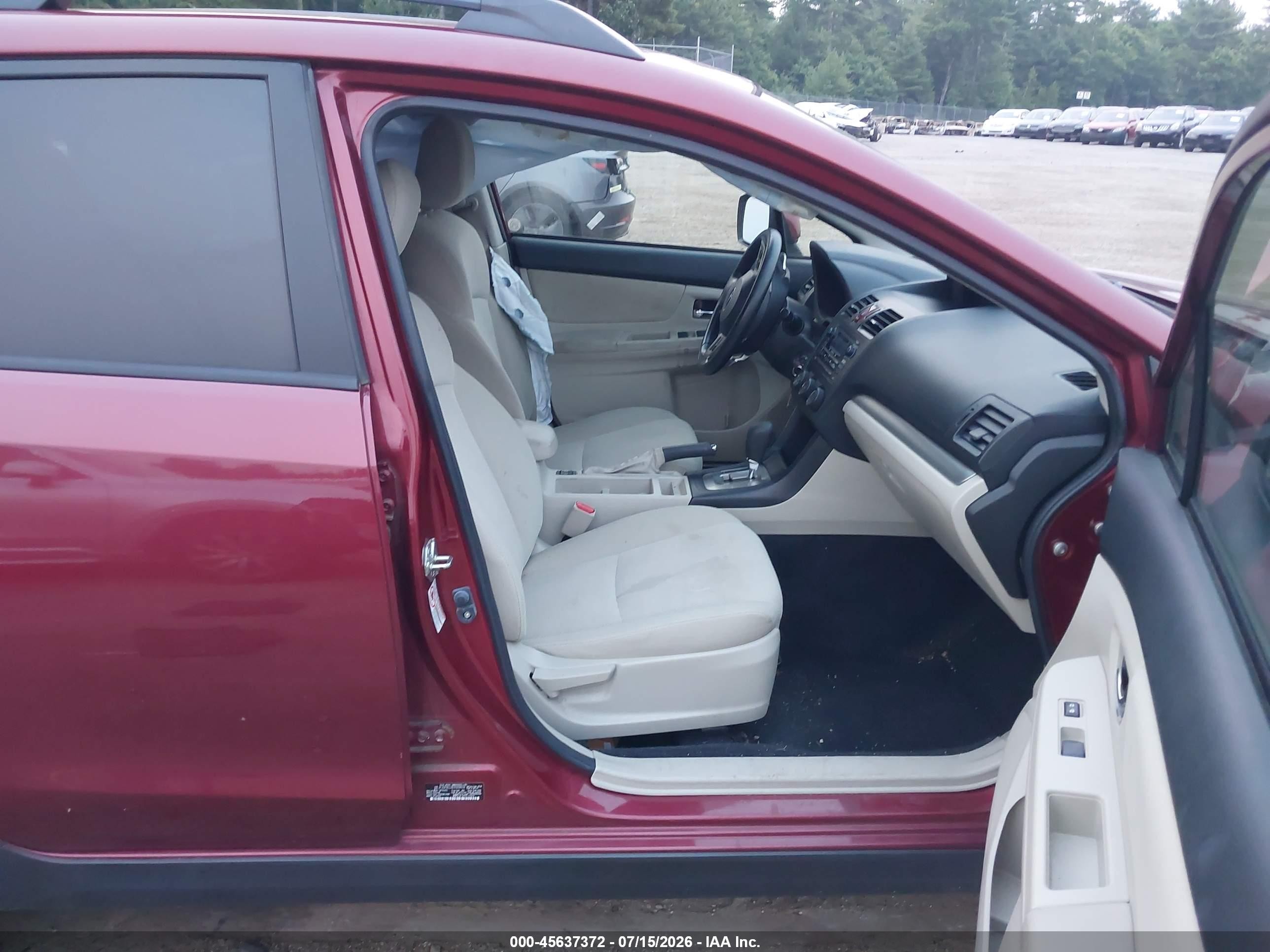 2014 Subaru Xv Crosstrek 2.0i Premium Red vin: JF2GPACC8E8309974
