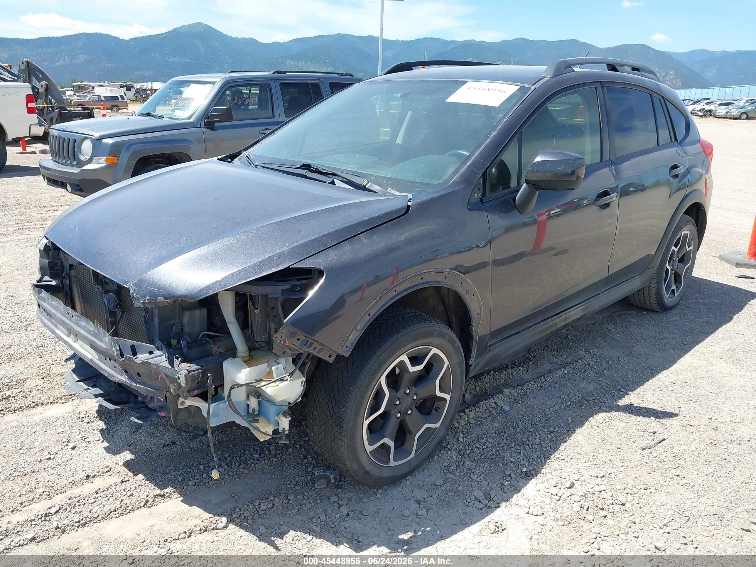 2014 Subaru Xv Crosstrek 2.0i Premium Gray vin: JF2GPACC8E8325110