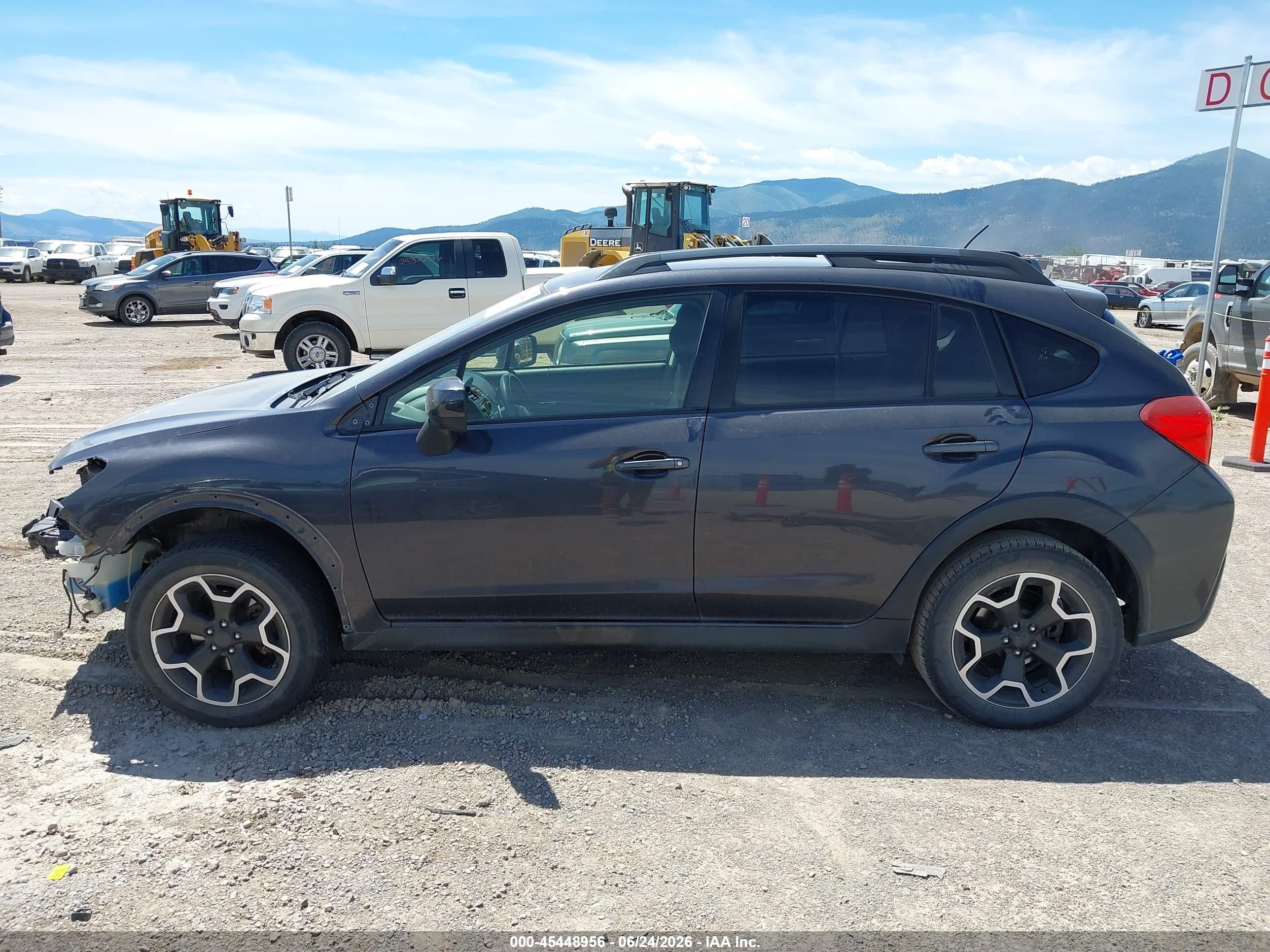 2014 Subaru Xv Crosstrek 2.0i Premium Gray vin: JF2GPACC8E8325110