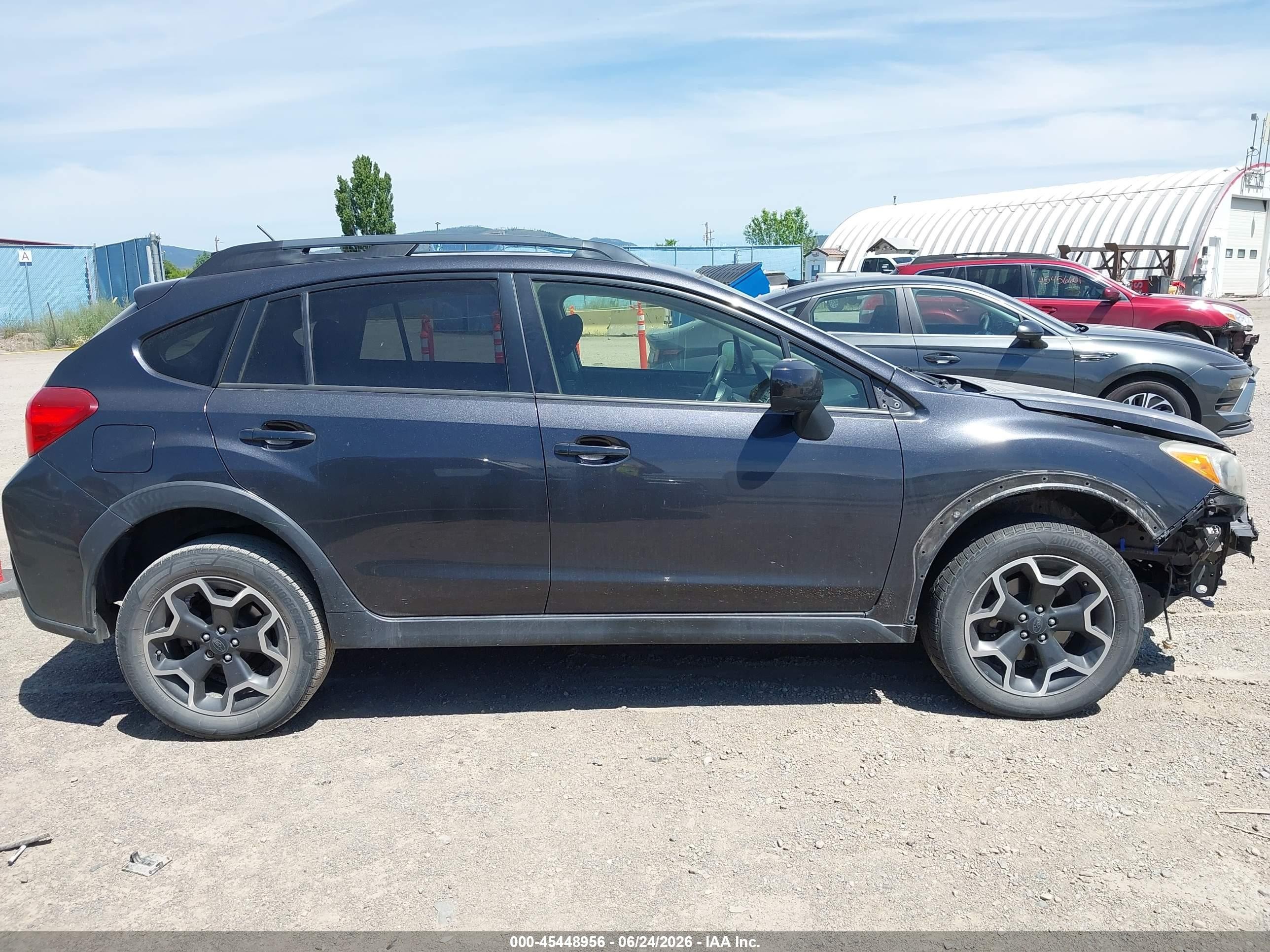2014 Subaru Xv Crosstrek 2.0i Premium Gray vin: JF2GPACC8E8325110