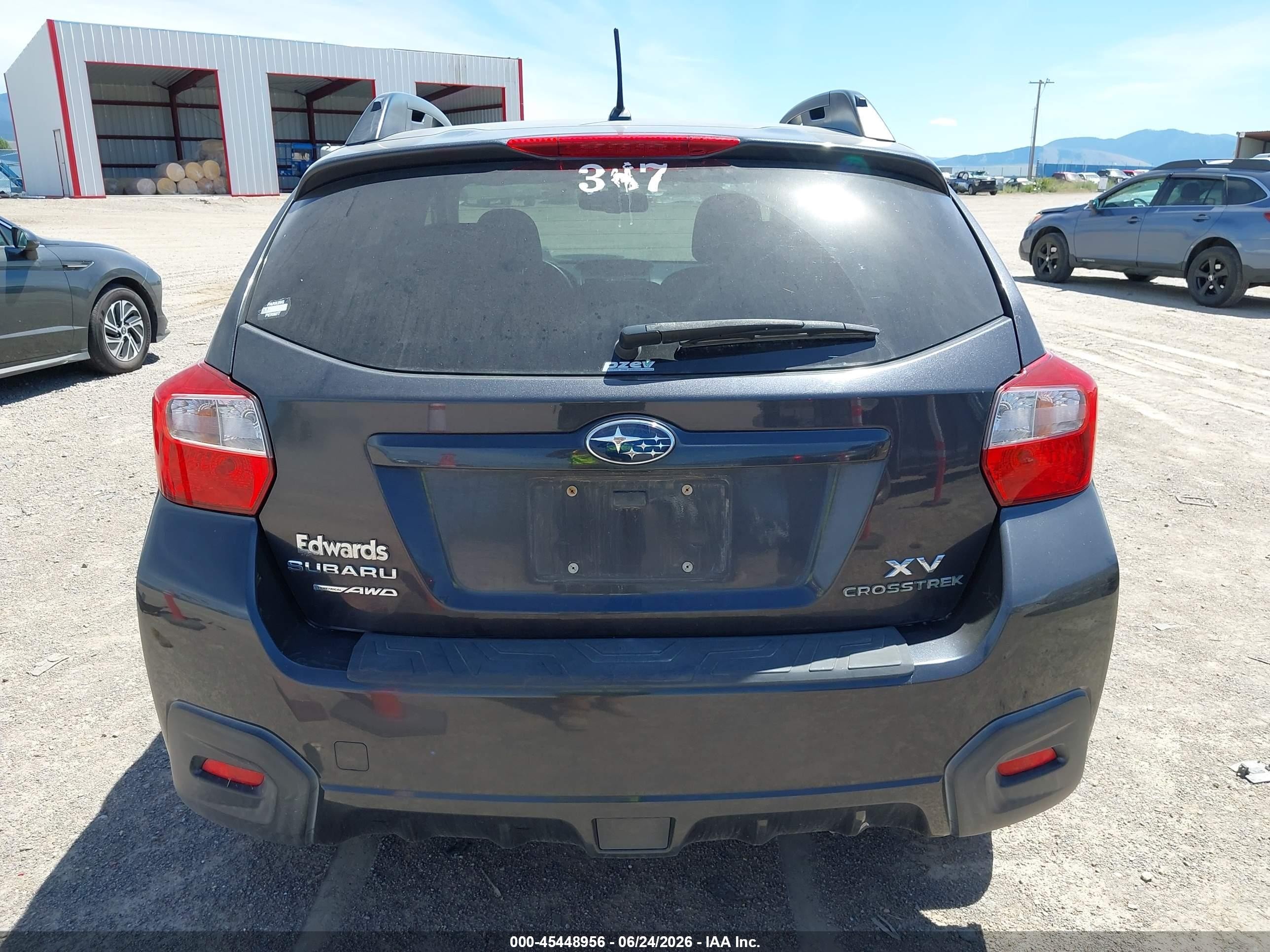 2014 Subaru Xv Crosstrek 2.0i Premium Gray vin: JF2GPACC8E8325110
