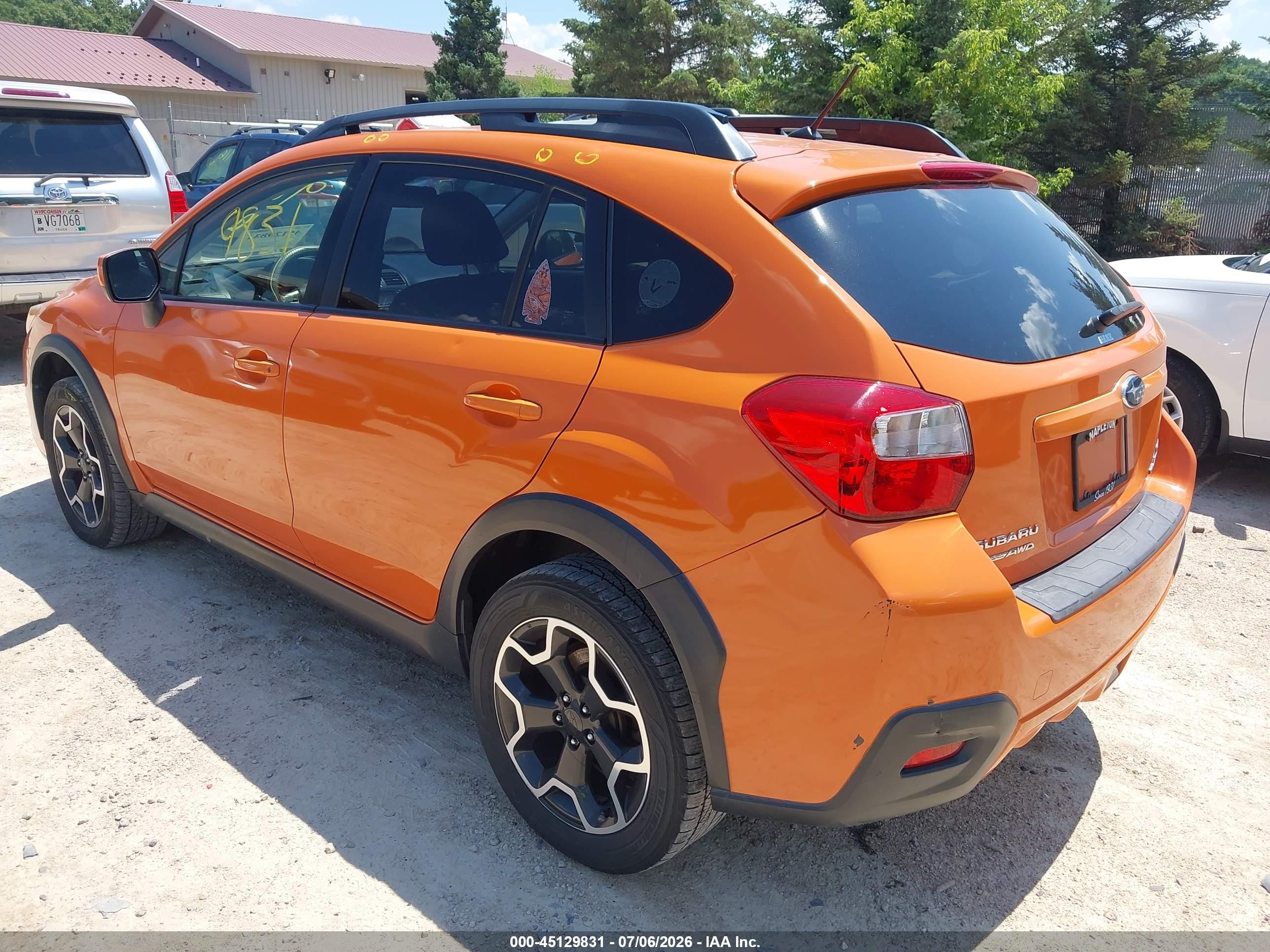 2014 Subaru Xv Crosstrek 2.0i Premium Orange vin: JF2GPACC8E8341730