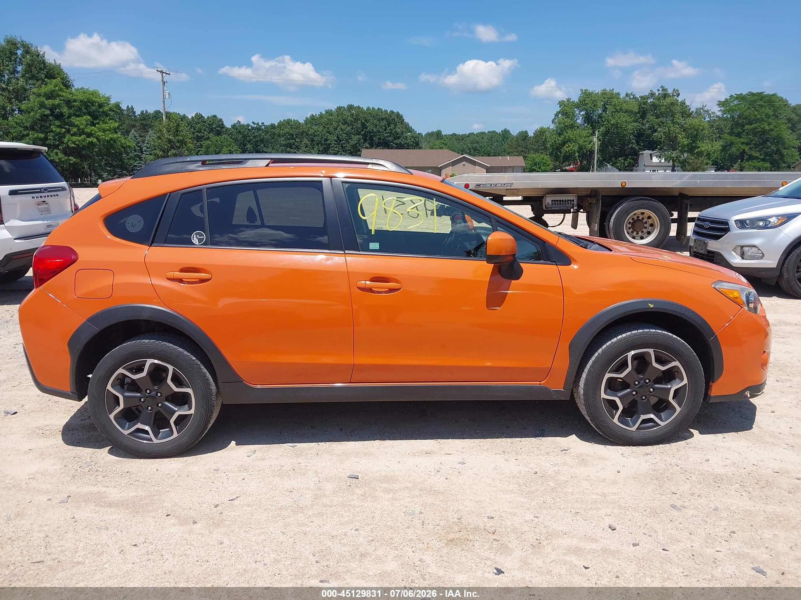 2014 Subaru Xv Crosstrek 2.0i Premium Orange vin: JF2GPACC8E8341730