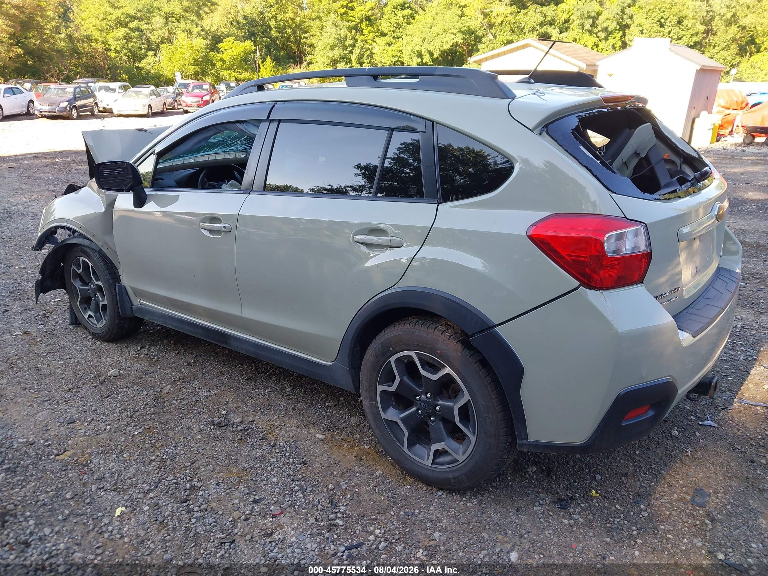 2014 Subaru Xv Crosstrek 2.0i Premium Beige vin: JF2GPACC8E9233604