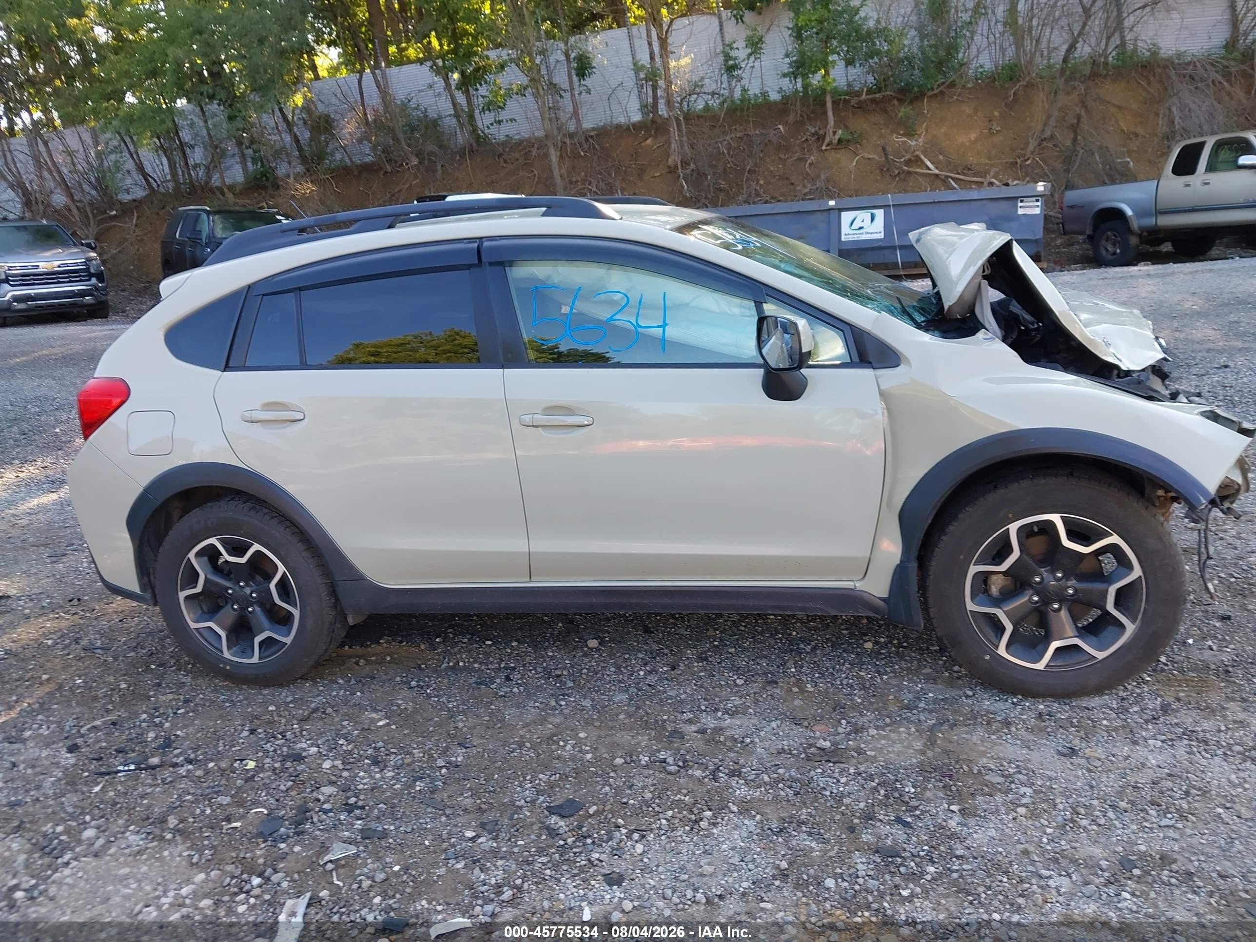 2014 Subaru Xv Crosstrek 2.0i Premium Beige vin: JF2GPACC8E9233604