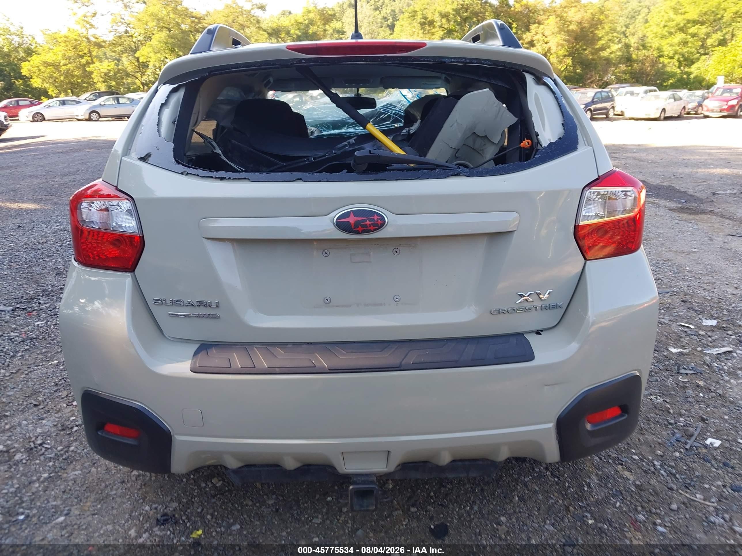 2014 Subaru Xv Crosstrek 2.0i Premium Beige vin: JF2GPACC8E9233604