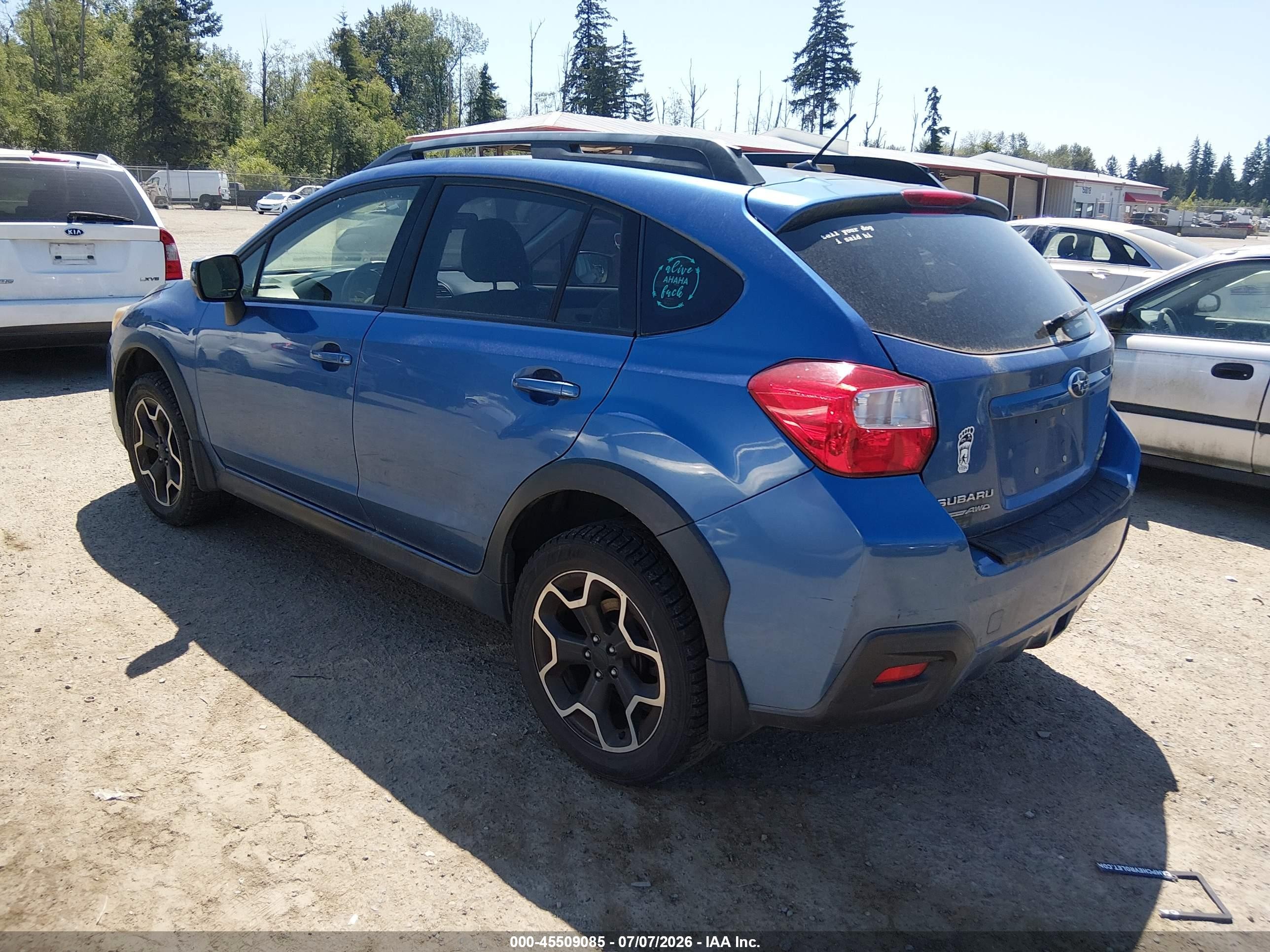 2014 Subaru Xv Crosstrek 2.0i Premium Blue vin: JF2GPACC8E9300413