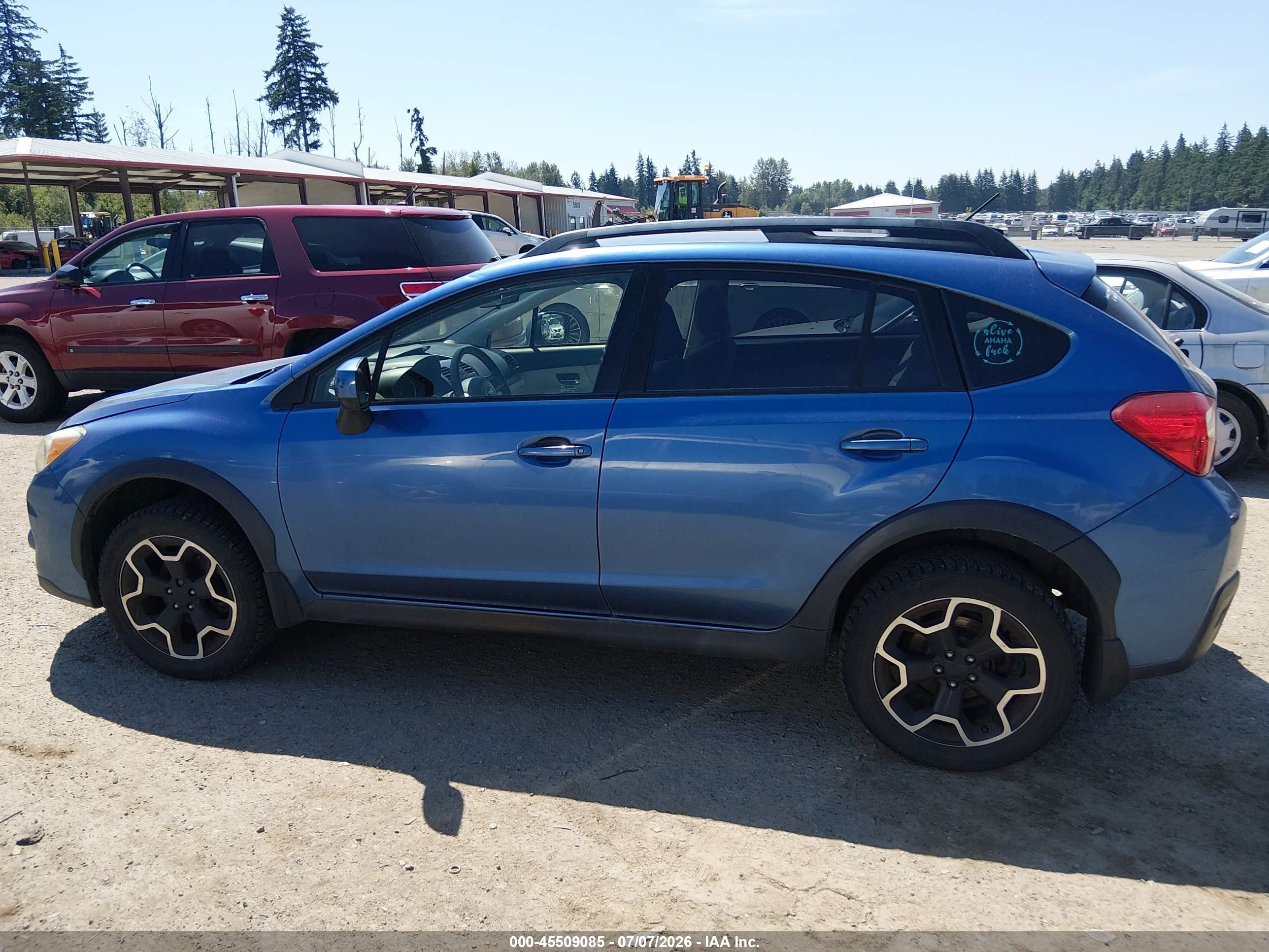 2014 Subaru Xv Crosstrek 2.0i Premium Blue vin: JF2GPACC8E9300413