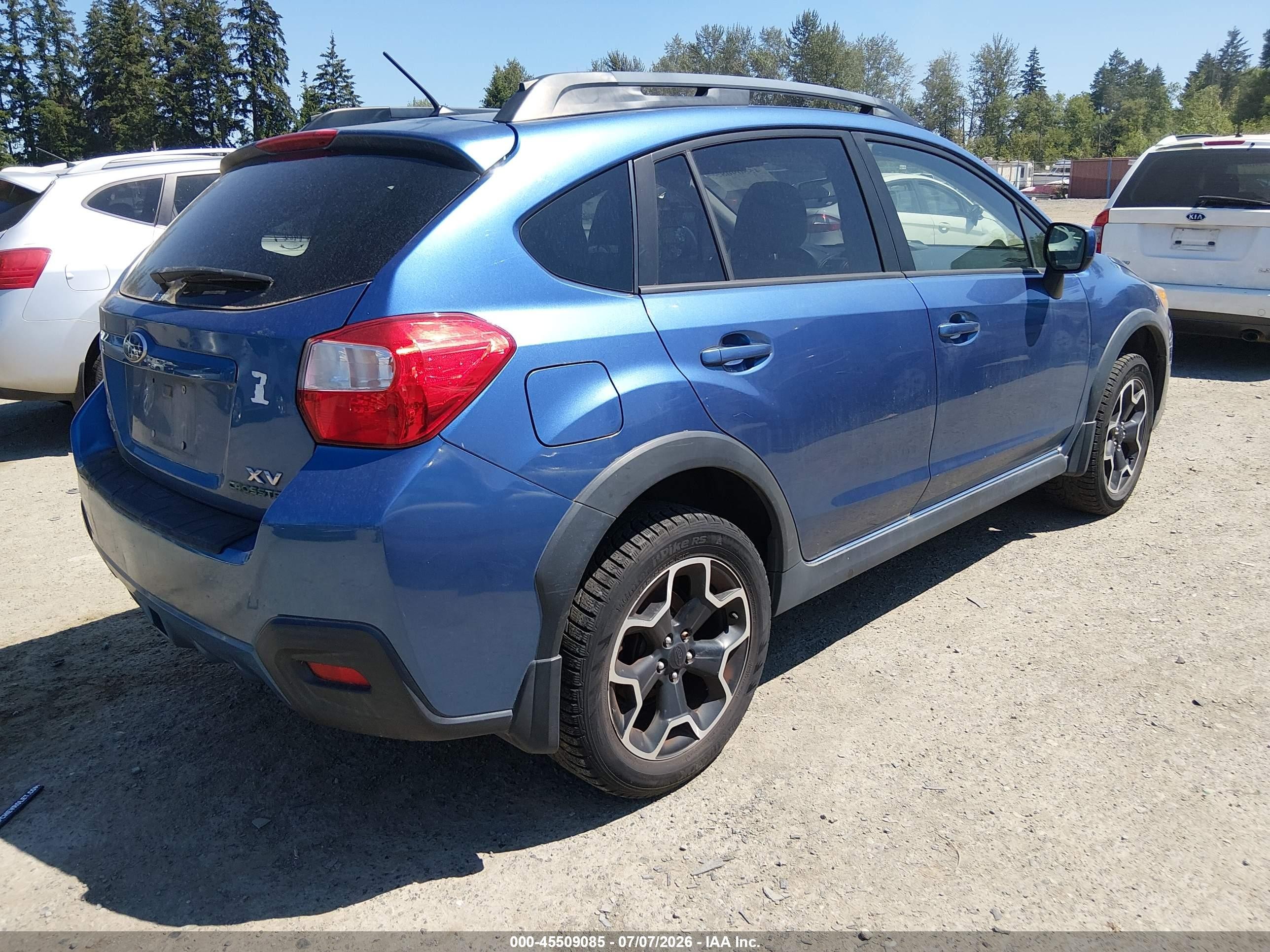 2014 Subaru Xv Crosstrek 2.0i Premium Blue vin: JF2GPACC8E9300413