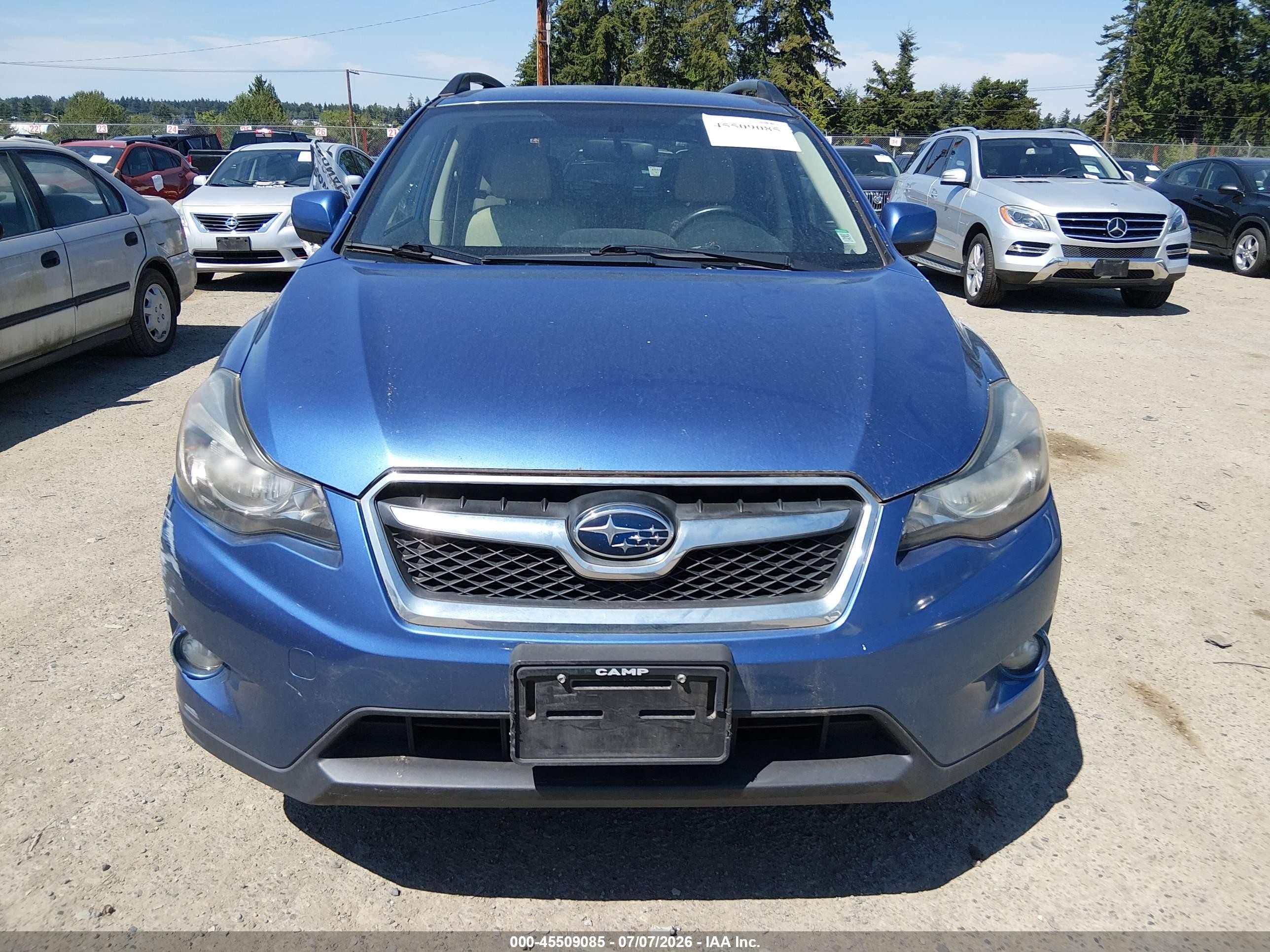 2014 Subaru Xv Crosstrek 2.0i Premium Blue vin: JF2GPACC8E9300413