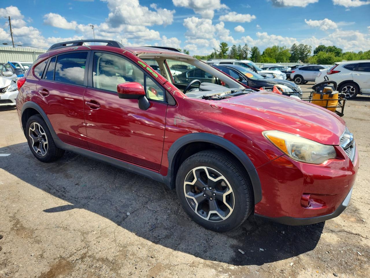 2015 Subaru Xv Crosstrek 2.0 Premium Red vin: JF2GPACC8FH326274