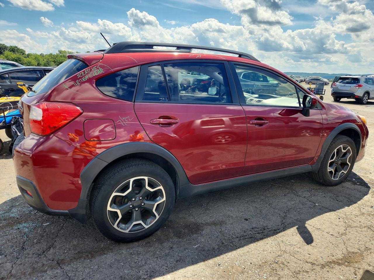 2015 Subaru Xv Crosstrek 2.0 Premium Red vin: JF2GPACC8FH326274
