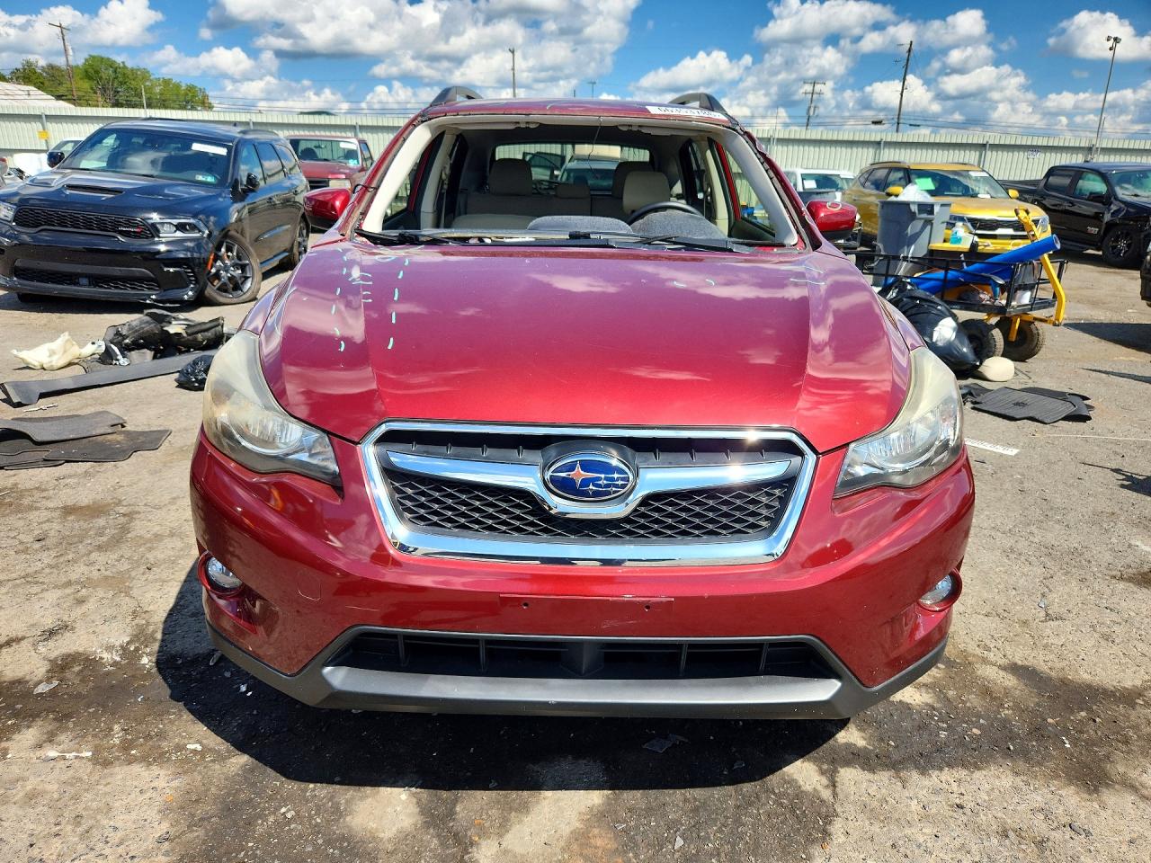 2015 Subaru Xv Crosstrek 2.0 Premium Red vin: JF2GPACC8FH326274