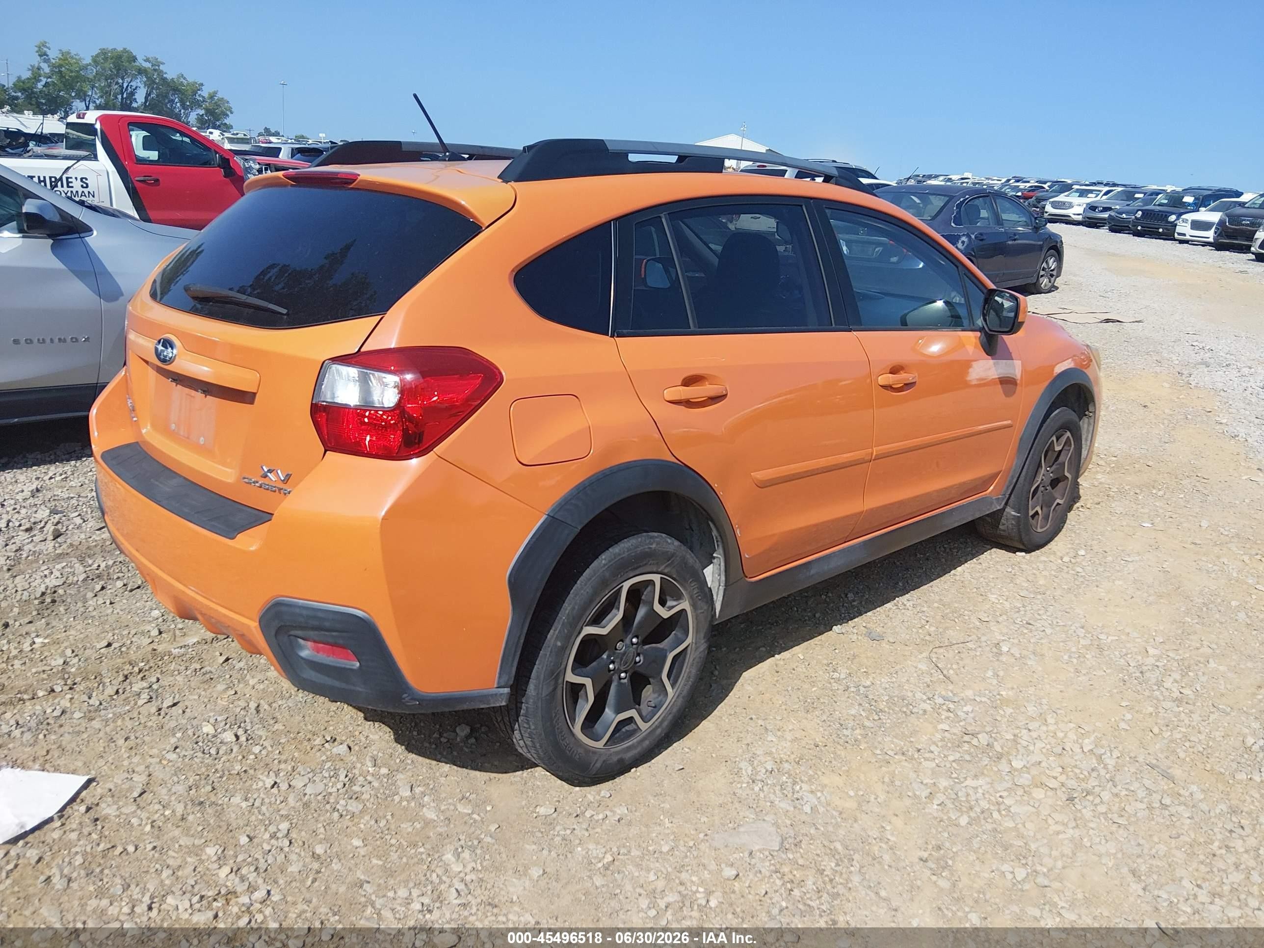2013 Subaru Xv Crosstrek 2.0i Premium Orange vin: JF2GPACC9D2802855