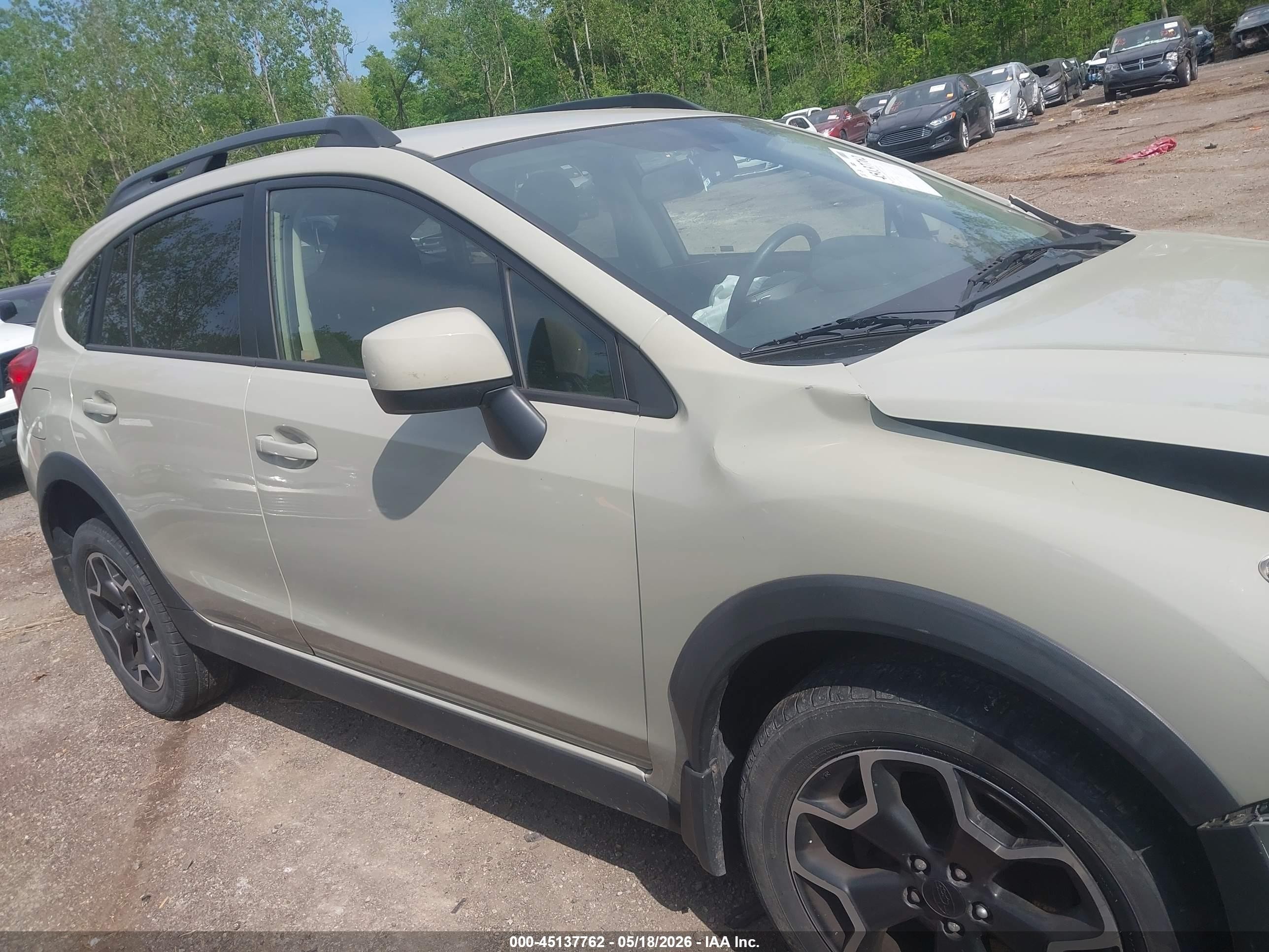 2013 Subaru Xv Crosstrek 2.0i Premium Gray vin: JF2GPACC9D2846189