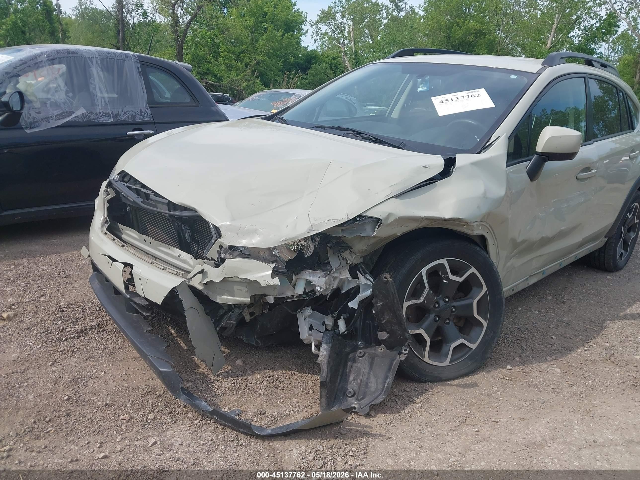 2013 Subaru Xv Crosstrek 2.0i Premium Gray vin: JF2GPACC9D2846189