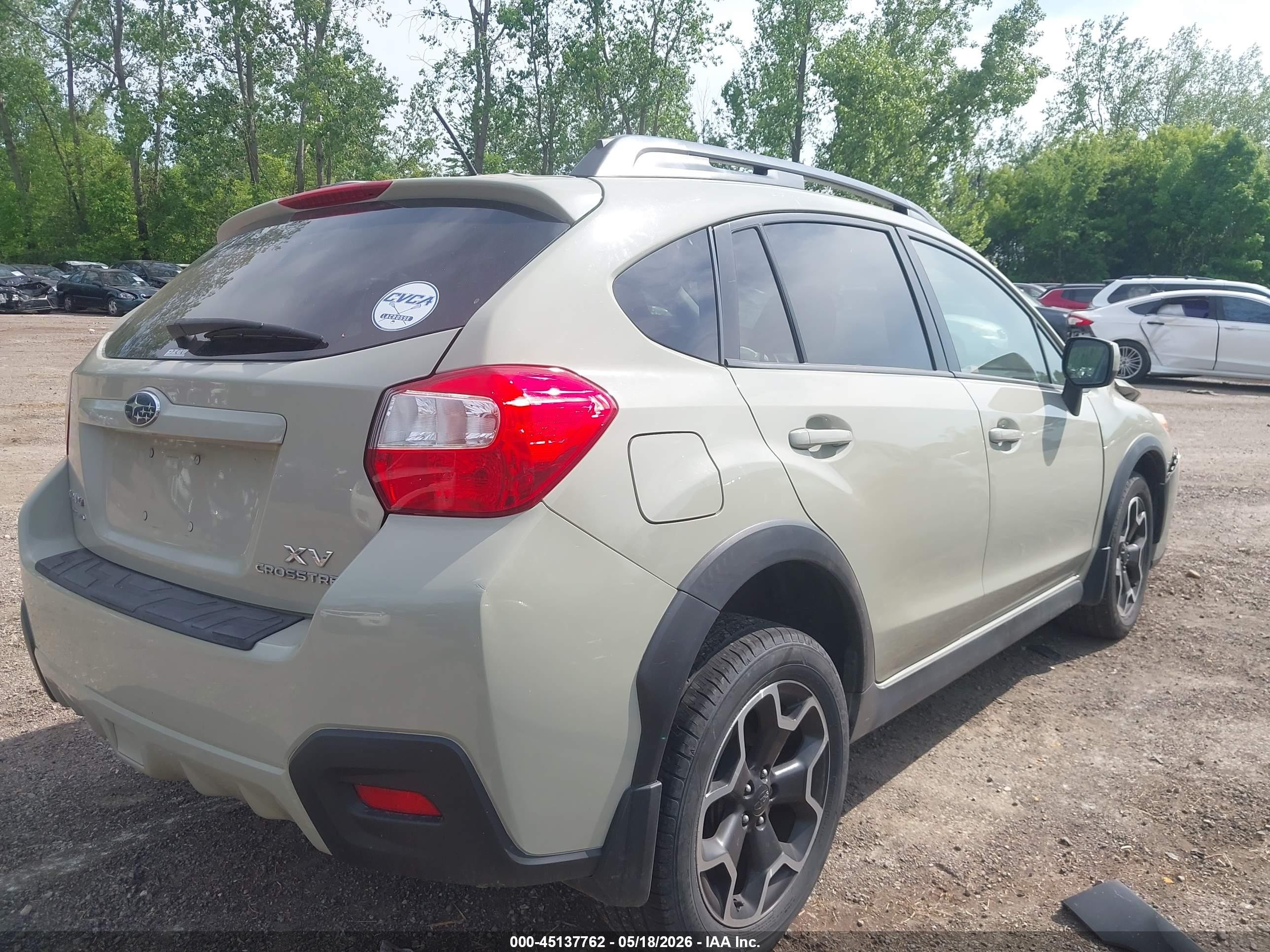 2013 Subaru Xv Crosstrek 2.0i Premium Gray vin: JF2GPACC9D2846189