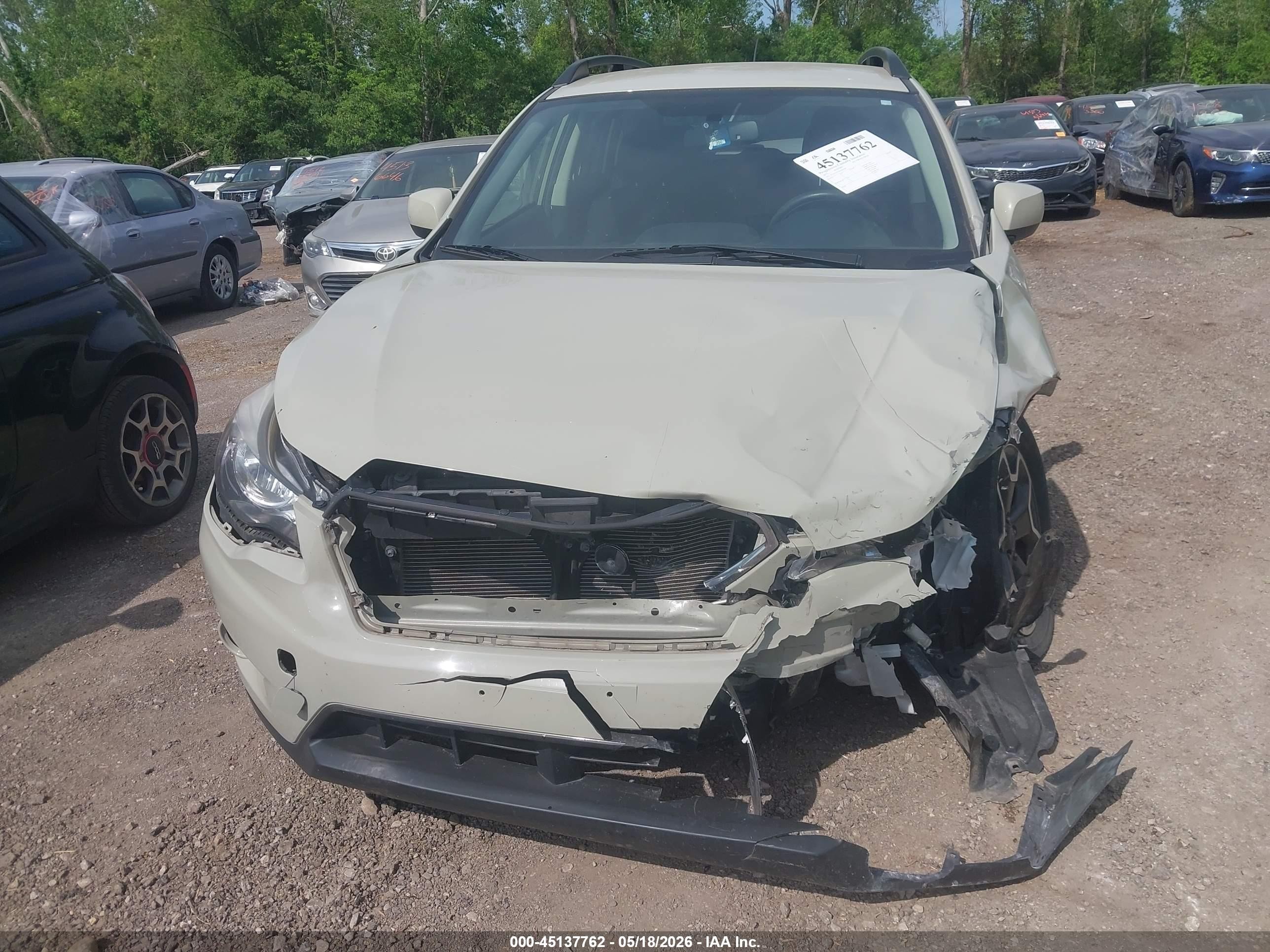 2013 Subaru Xv Crosstrek 2.0i Premium Gray vin: JF2GPACC9D2846189