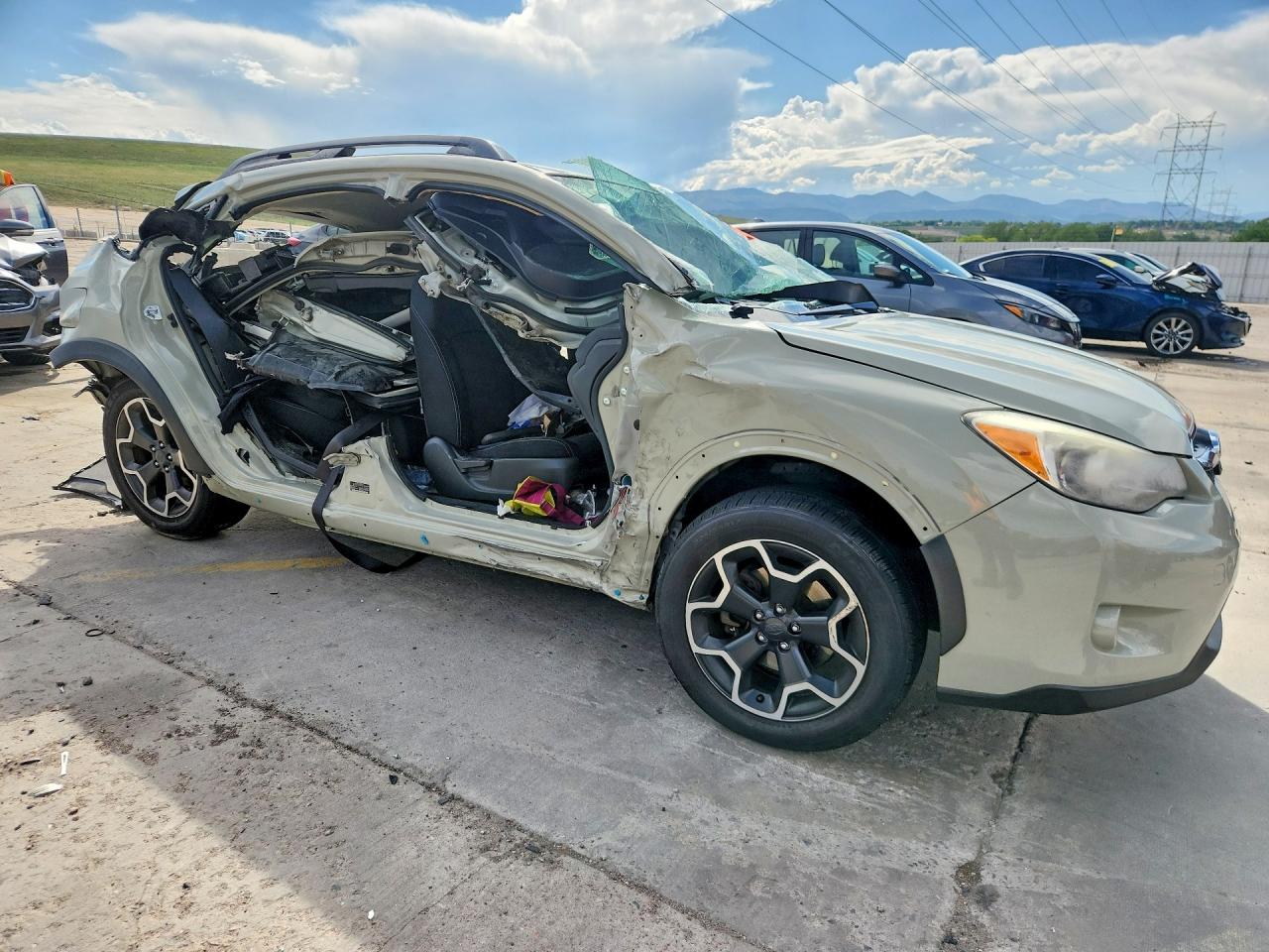 2013 Subaru Xv Crosstrek 2.0 Premium Beige vin: JF2GPACC9D2849173