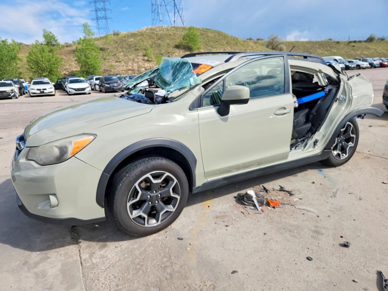2013 Subaru Xv Crosstrek 2.0 Premium Beige vin: JF2GPACC9D2849173