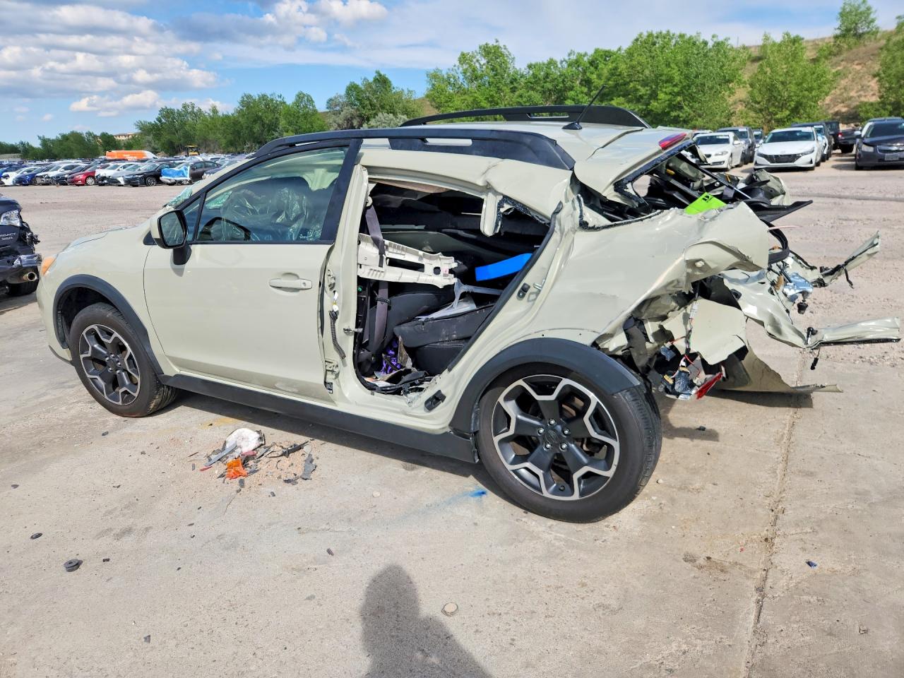 2013 Subaru Xv Crosstrek 2.0 Premium Beige vin: JF2GPACC9D2849173