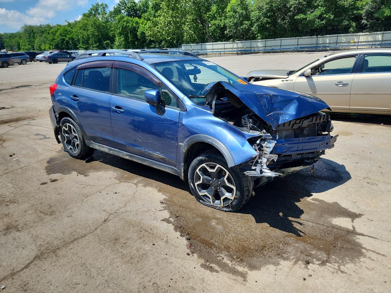 2013 Subaru Xv Crosstrek 2.0 Premium Blue vin: JF2GPACC9D2881637