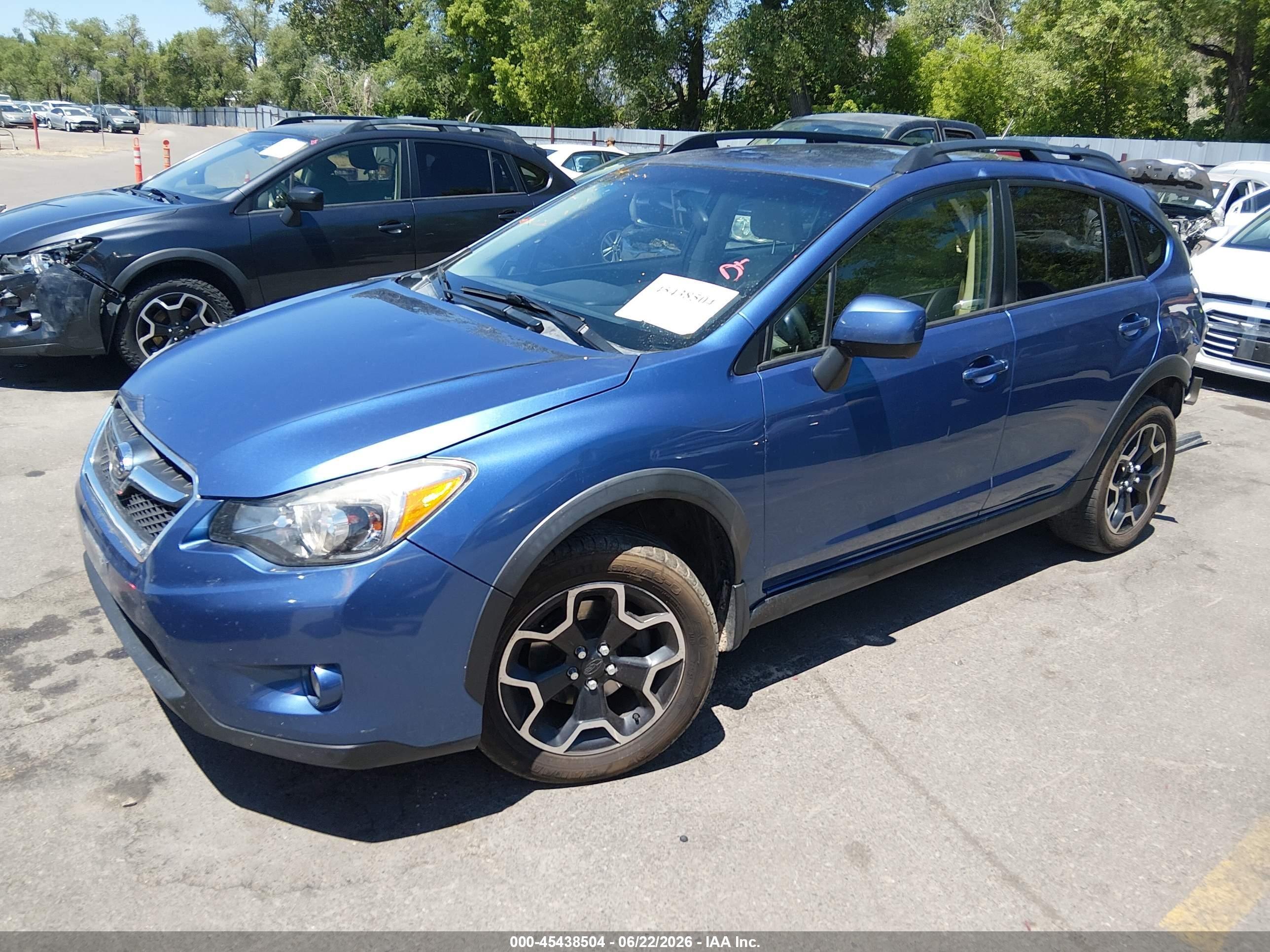 2014 Subaru Xv Crosstrek 2.0i Premium Blue vin: JF2GPACC9E8213674