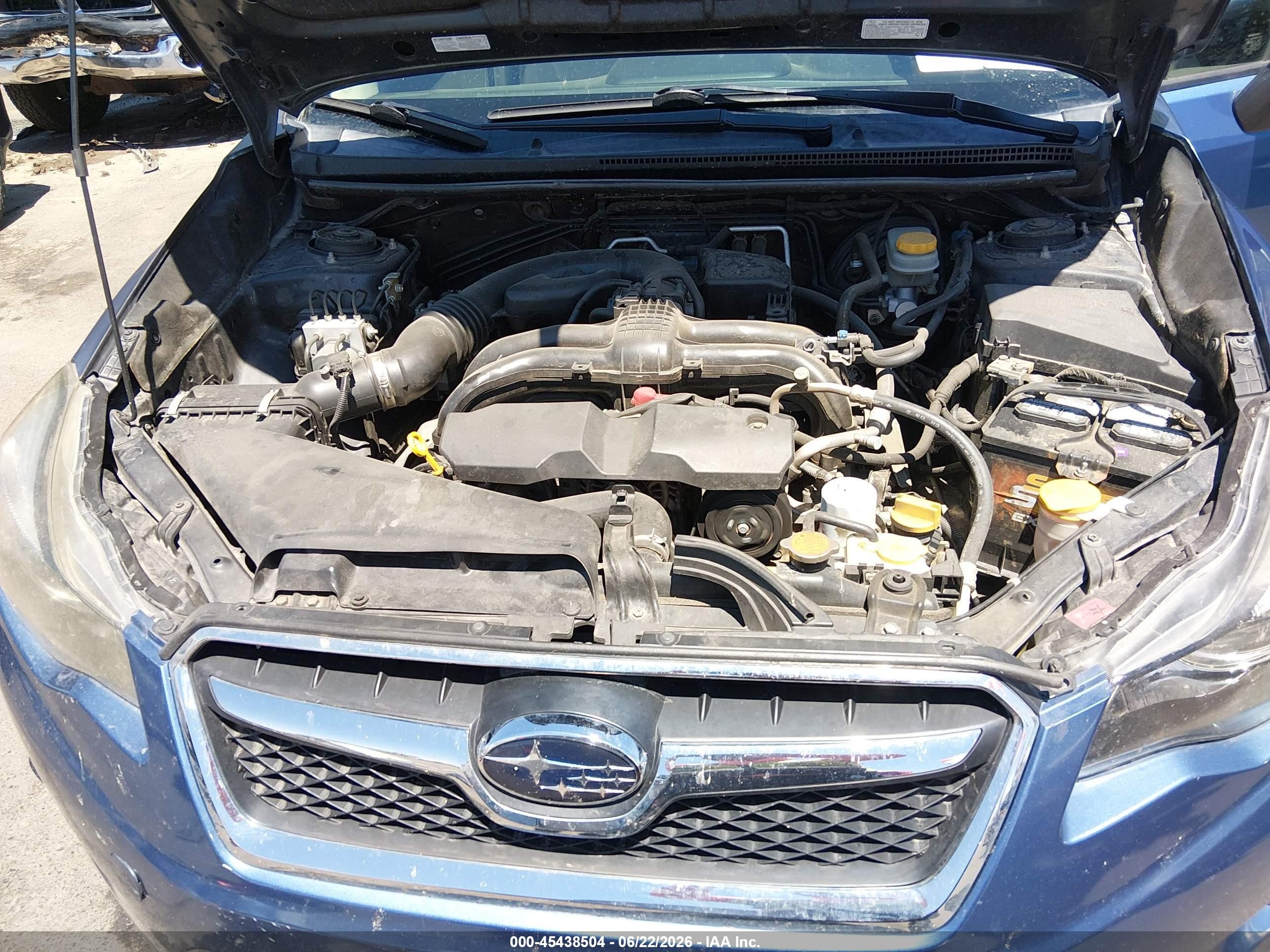 2014 Subaru Xv Crosstrek 2.0i Premium Blue vin: JF2GPACC9E8213674
