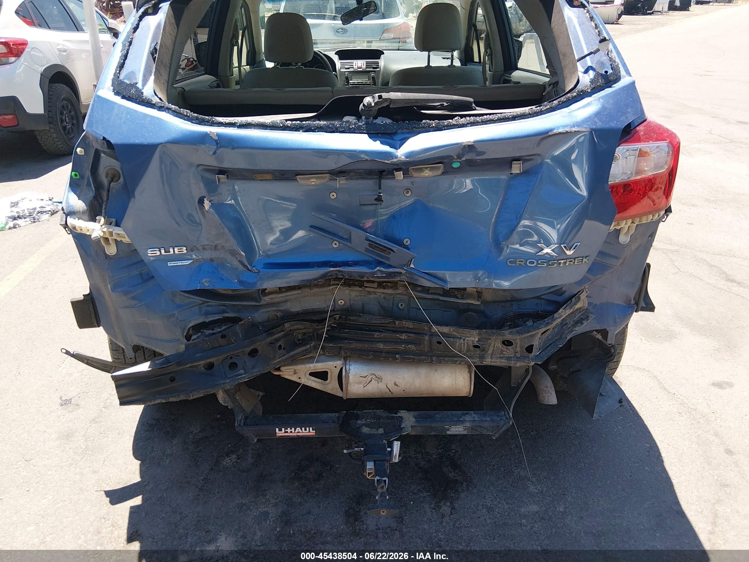 2014 Subaru Xv Crosstrek 2.0i Premium Blue vin: JF2GPACC9E8213674