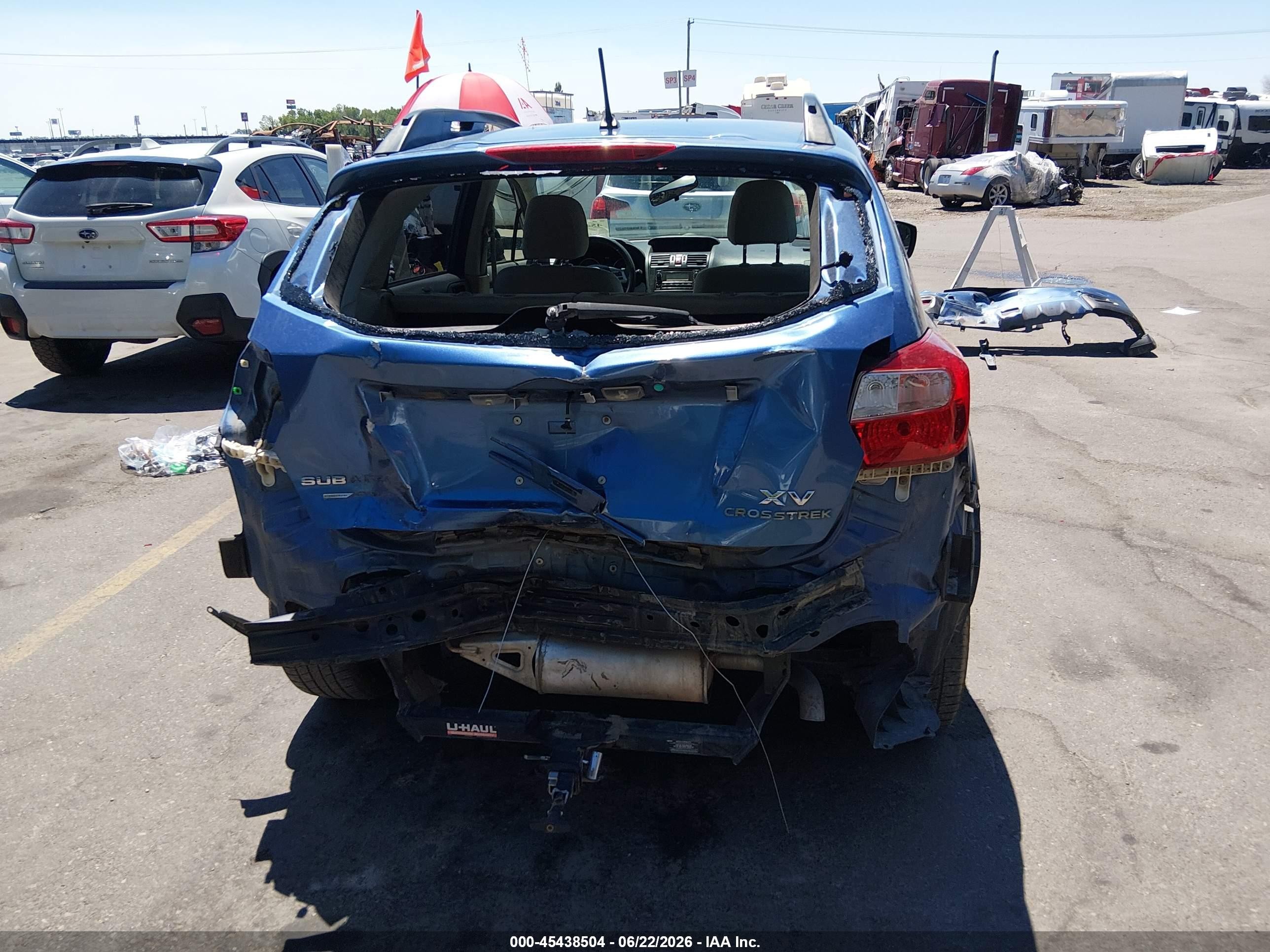 2014 Subaru Xv Crosstrek 2.0i Premium Blue vin: JF2GPACC9E8213674