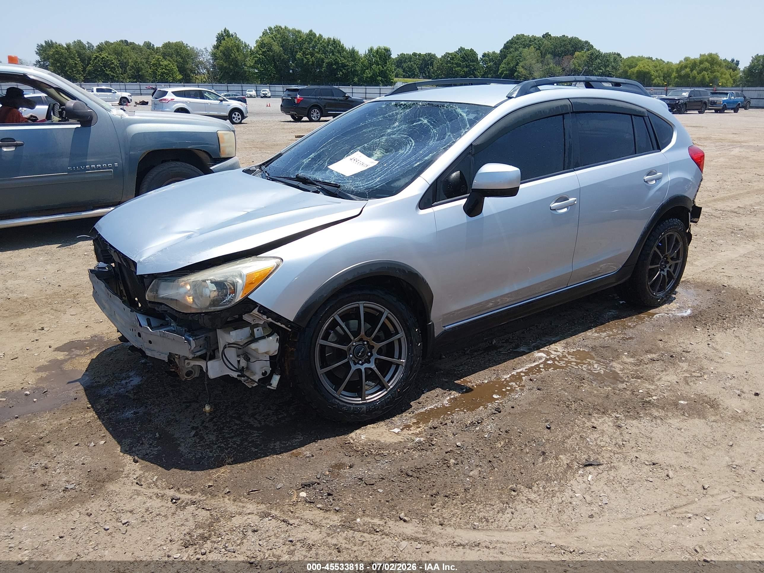 2014 Subaru Xv Crosstrek 2.0i Premium Silver vin: JF2GPACC9E8249607