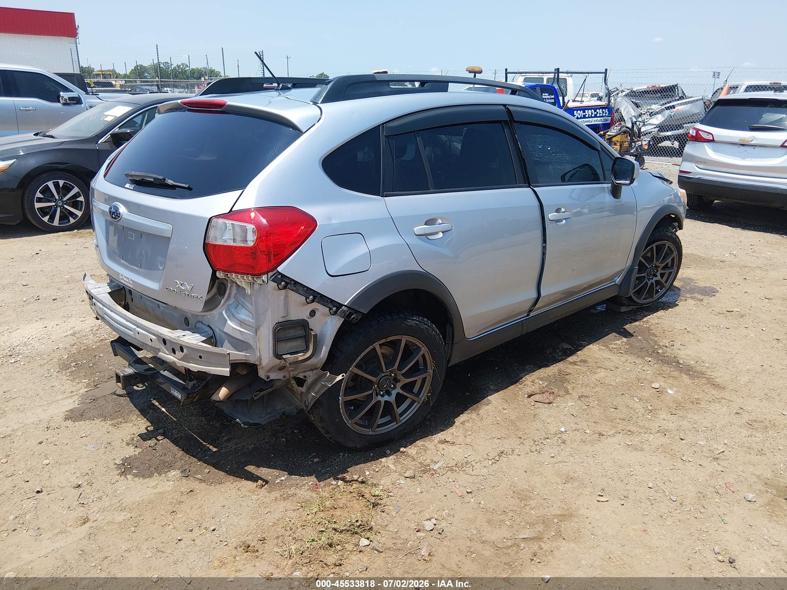 2014 Subaru Xv Crosstrek 2.0i Premium Silver vin: JF2GPACC9E8249607