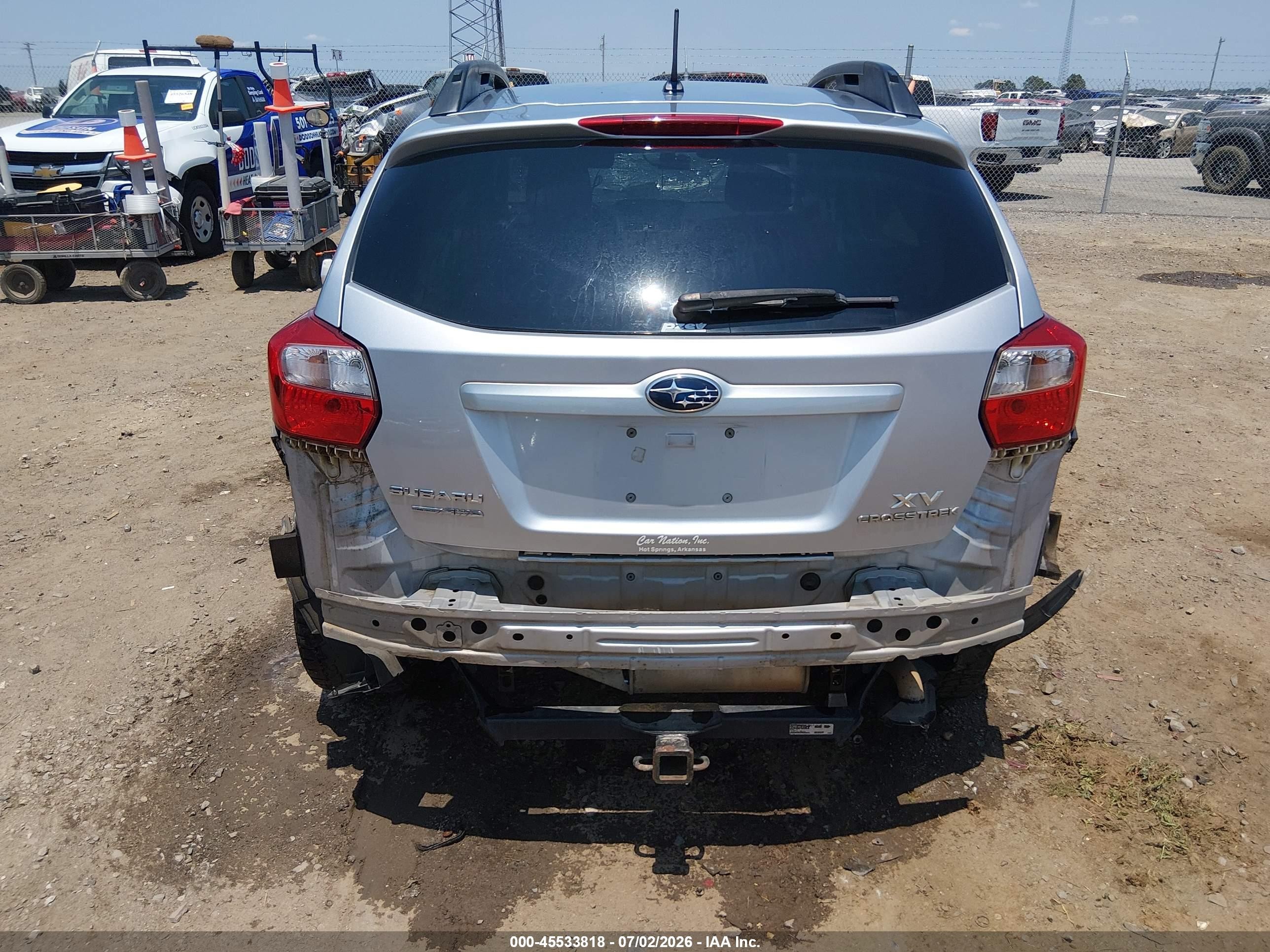2014 Subaru Xv Crosstrek 2.0i Premium Silver vin: JF2GPACC9E8249607