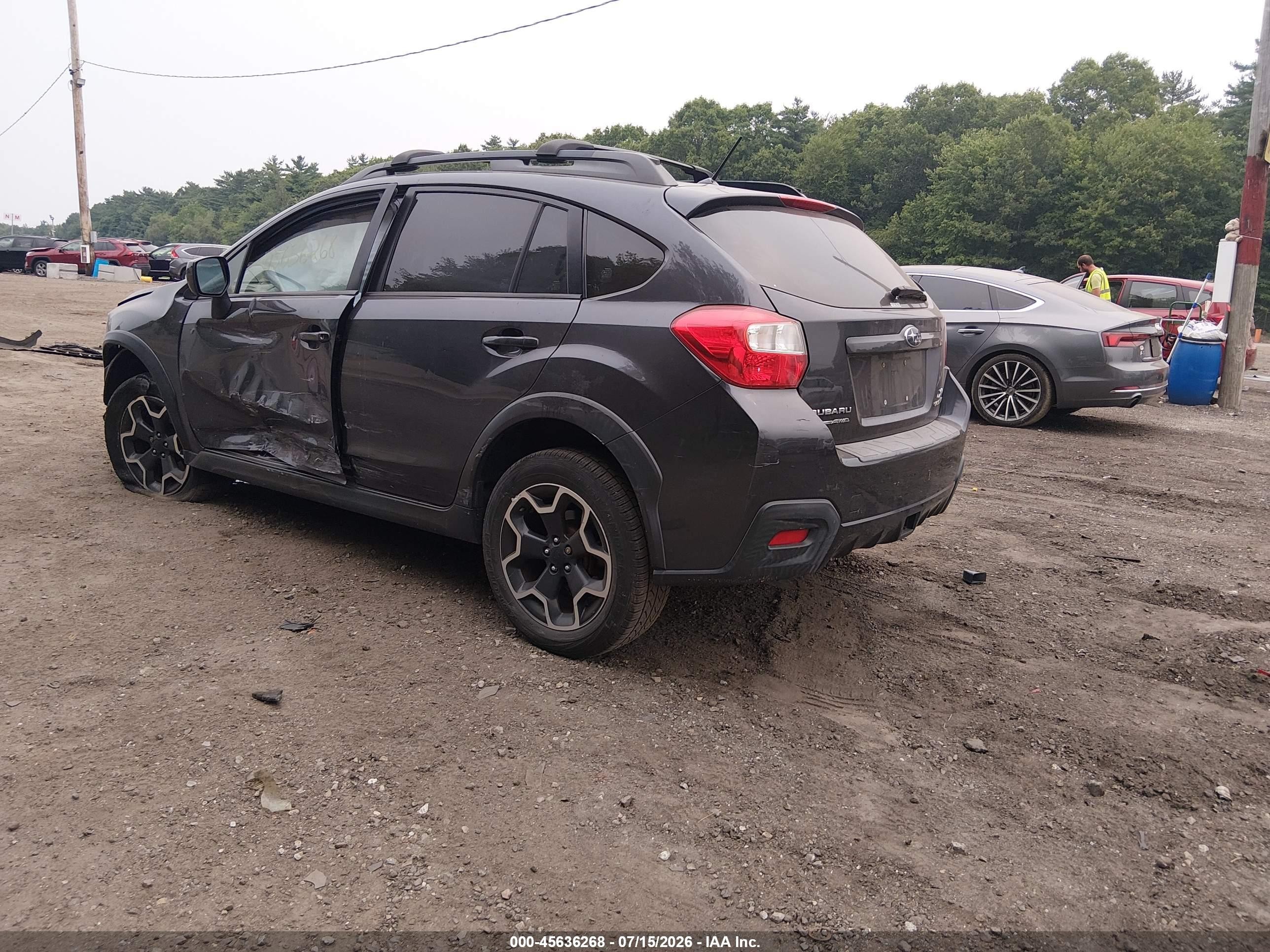 2014 Subaru Xv Crosstrek 2.0i Premium Gray vin: JF2GPACC9E8299973