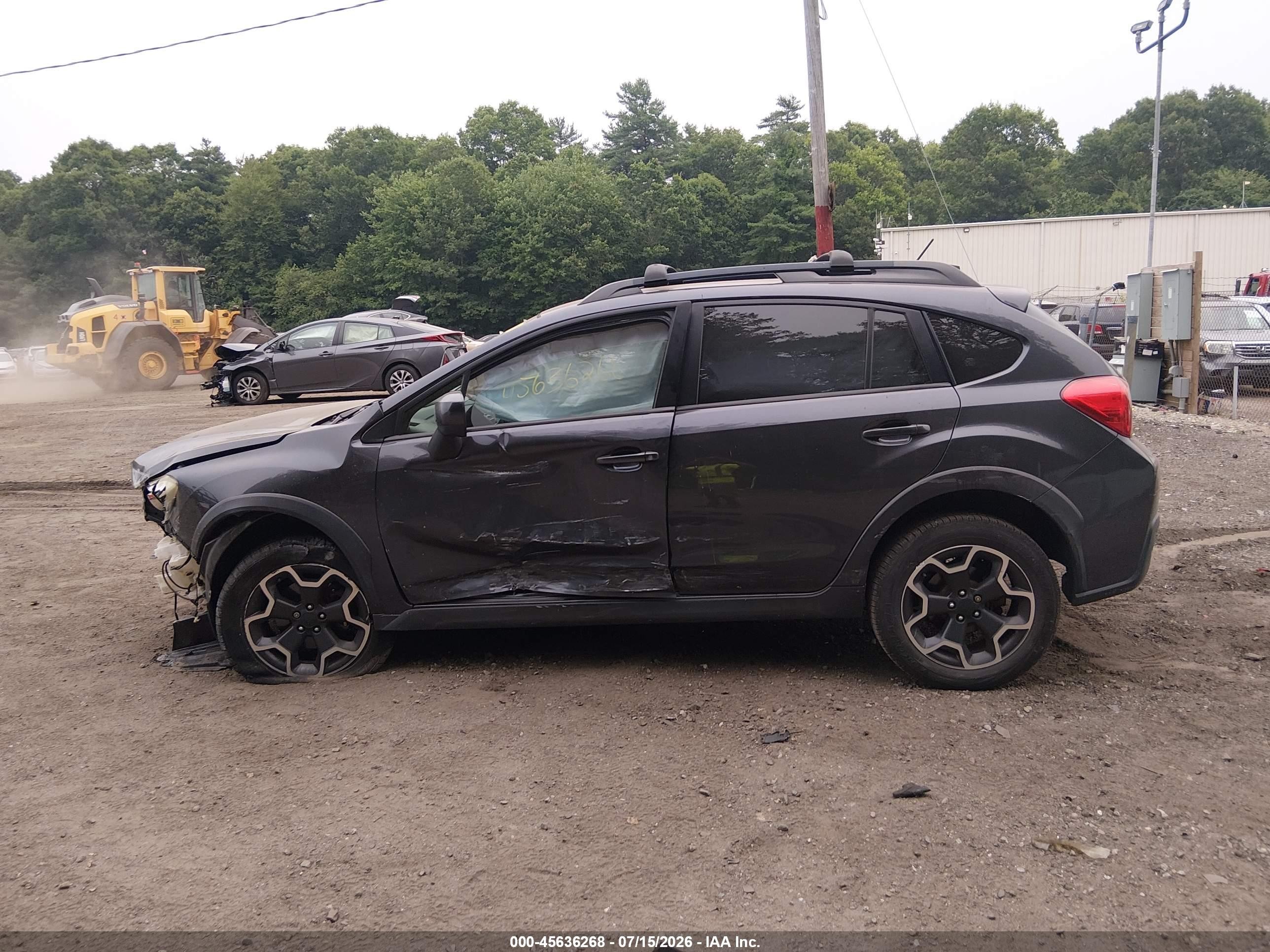 2014 Subaru Xv Crosstrek 2.0i Premium Gray vin: JF2GPACC9E8299973