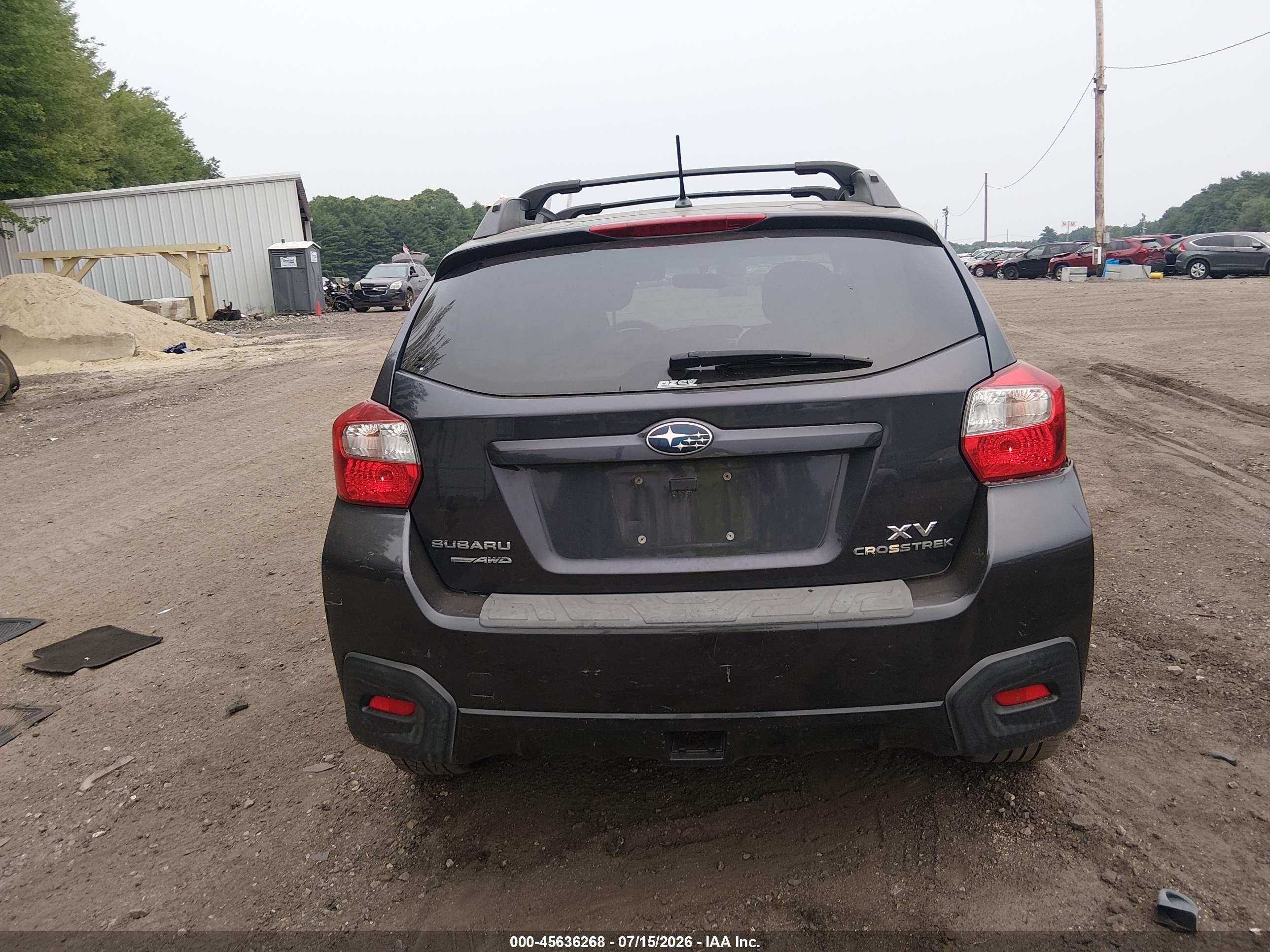 2014 Subaru Xv Crosstrek 2.0i Premium Gray vin: JF2GPACC9E8299973