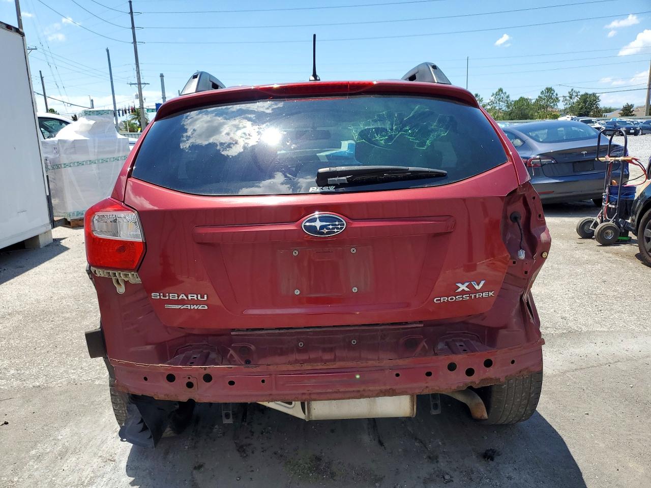 2014 Subaru Xv Crosstrek 2.0 Premium Burgundy vin: JF2GPACC9E8309479