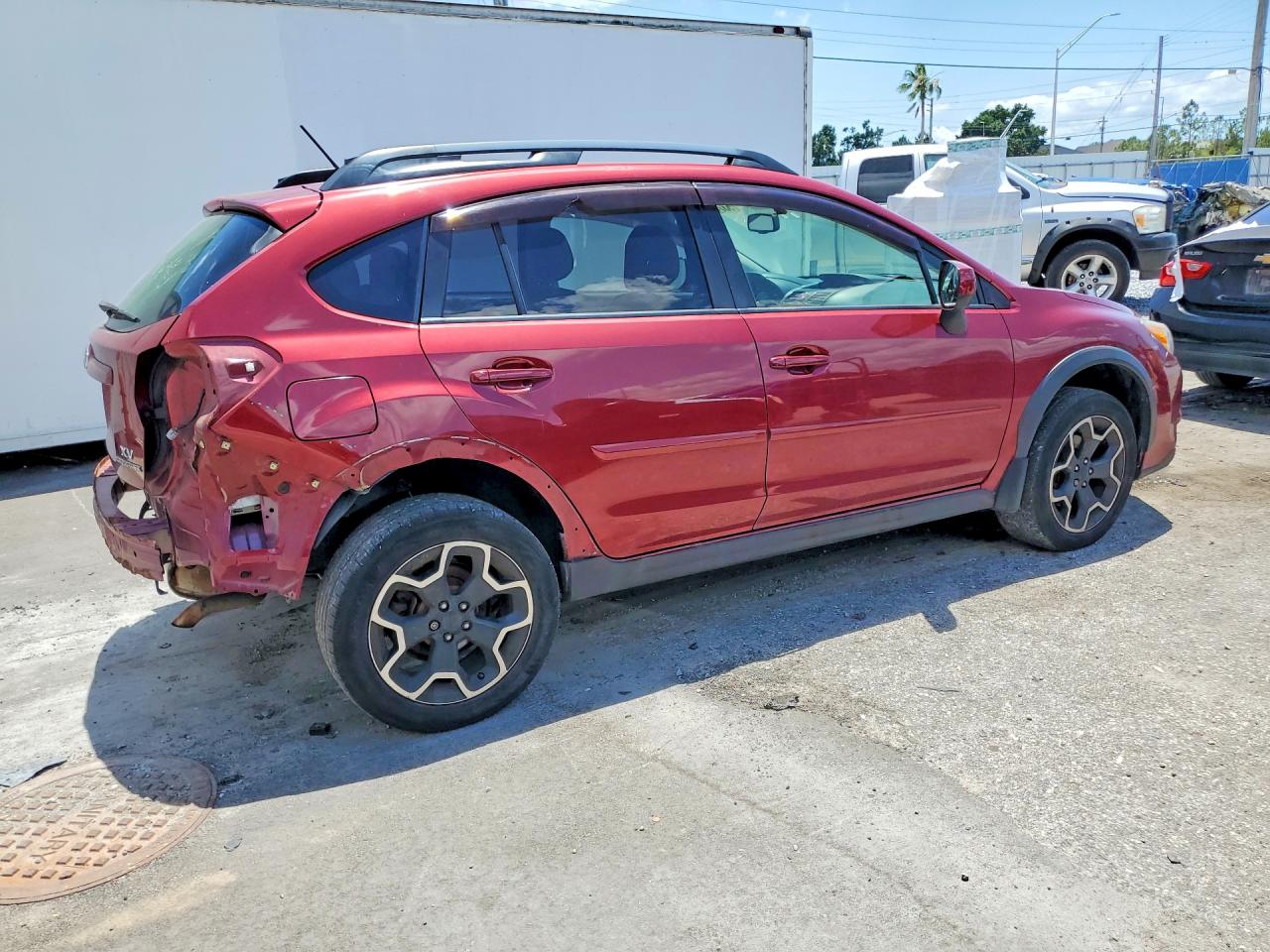 2014 Subaru Xv Crosstrek 2.0 Premium Burgundy vin: JF2GPACC9E8309479