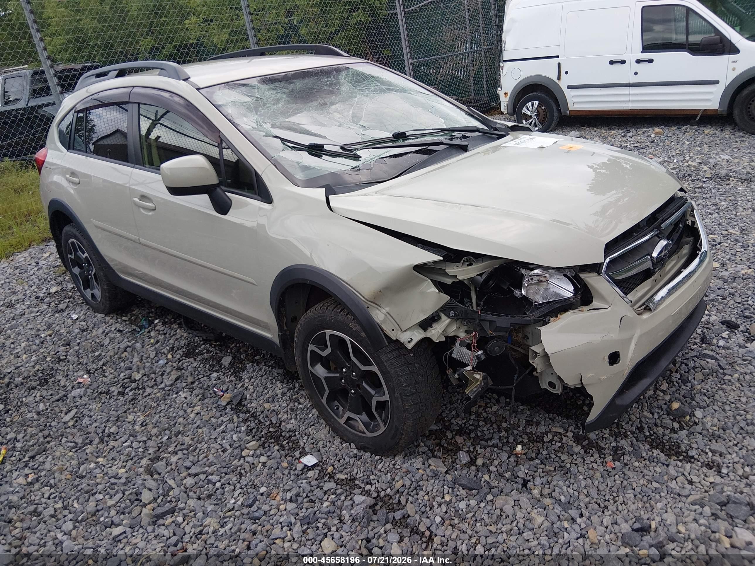 2014 Subaru Xv Crosstrek 2.0i Premium Tan vin: JF2GPACC9EH344099