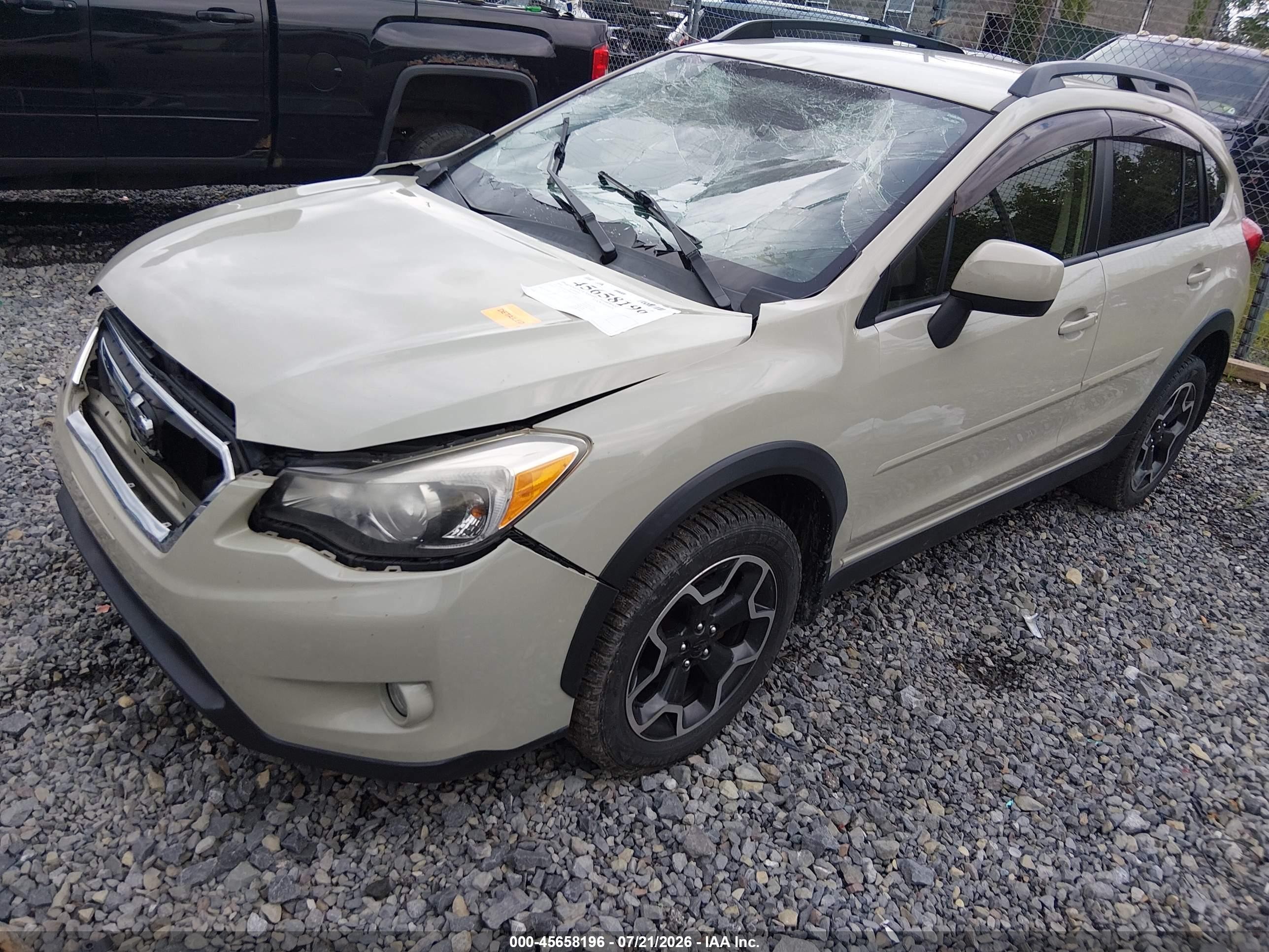 2014 Subaru Xv Crosstrek 2.0i Premium Tan vin: JF2GPACC9EH344099