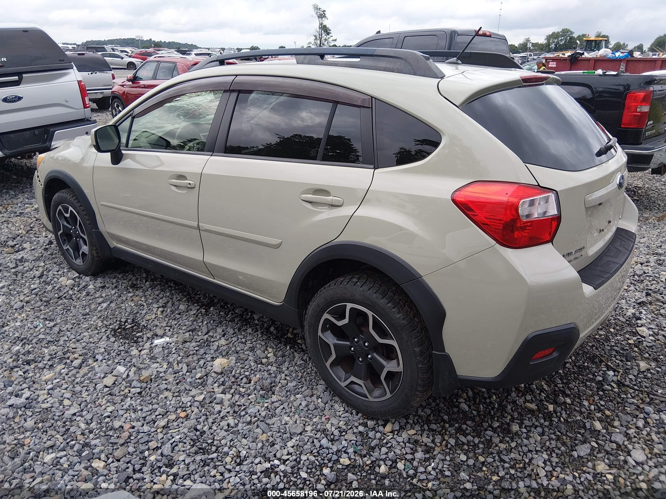 2014 Subaru Xv Crosstrek 2.0i Premium Tan vin: JF2GPACC9EH344099