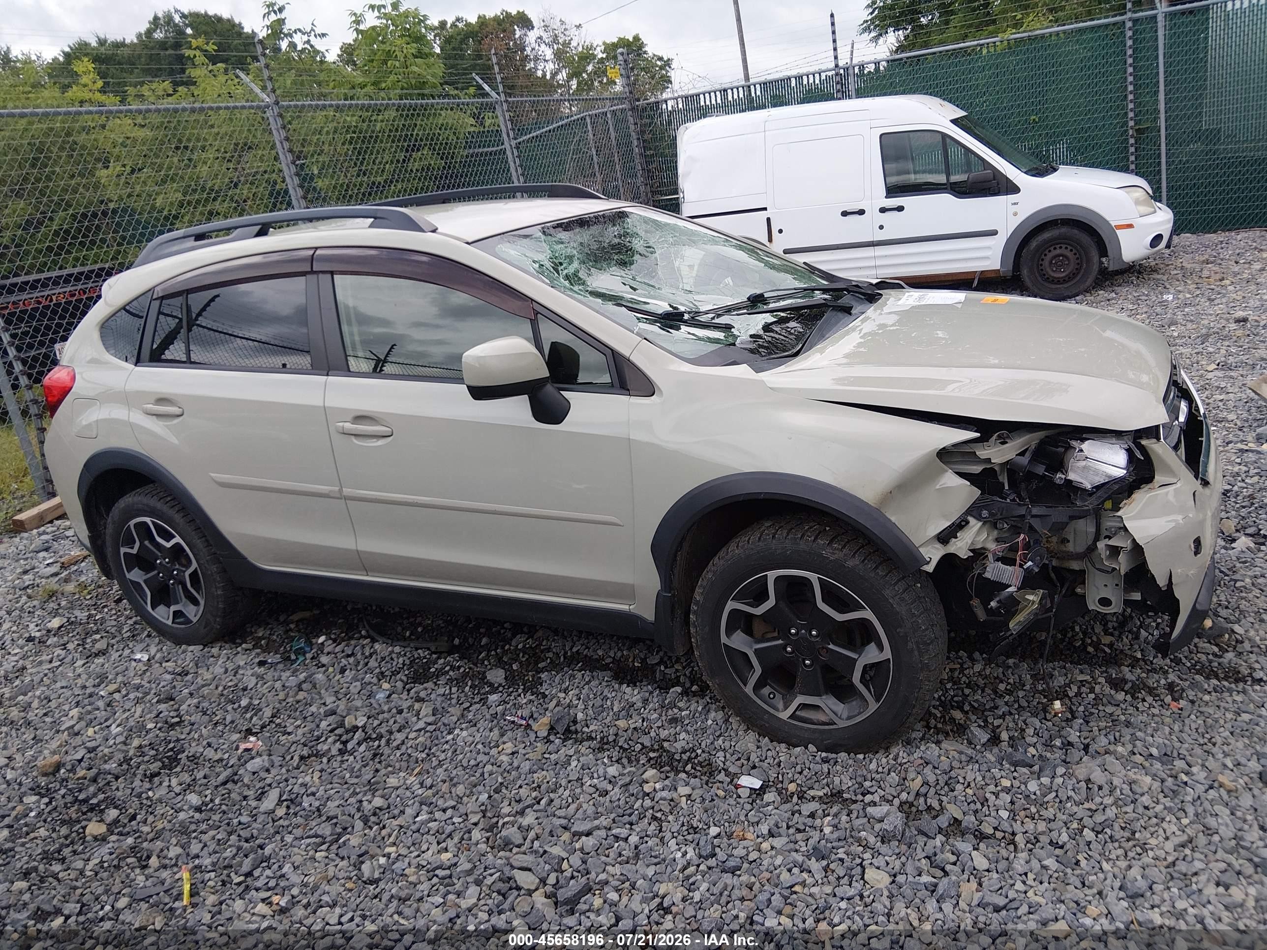 2014 Subaru Xv Crosstrek 2.0i Premium Tan vin: JF2GPACC9EH344099