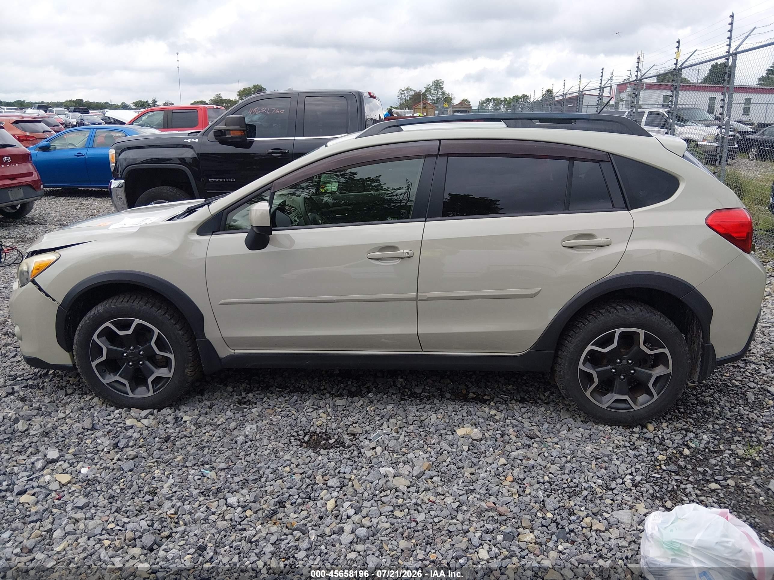 2014 Subaru Xv Crosstrek 2.0i Premium Tan vin: JF2GPACC9EH344099