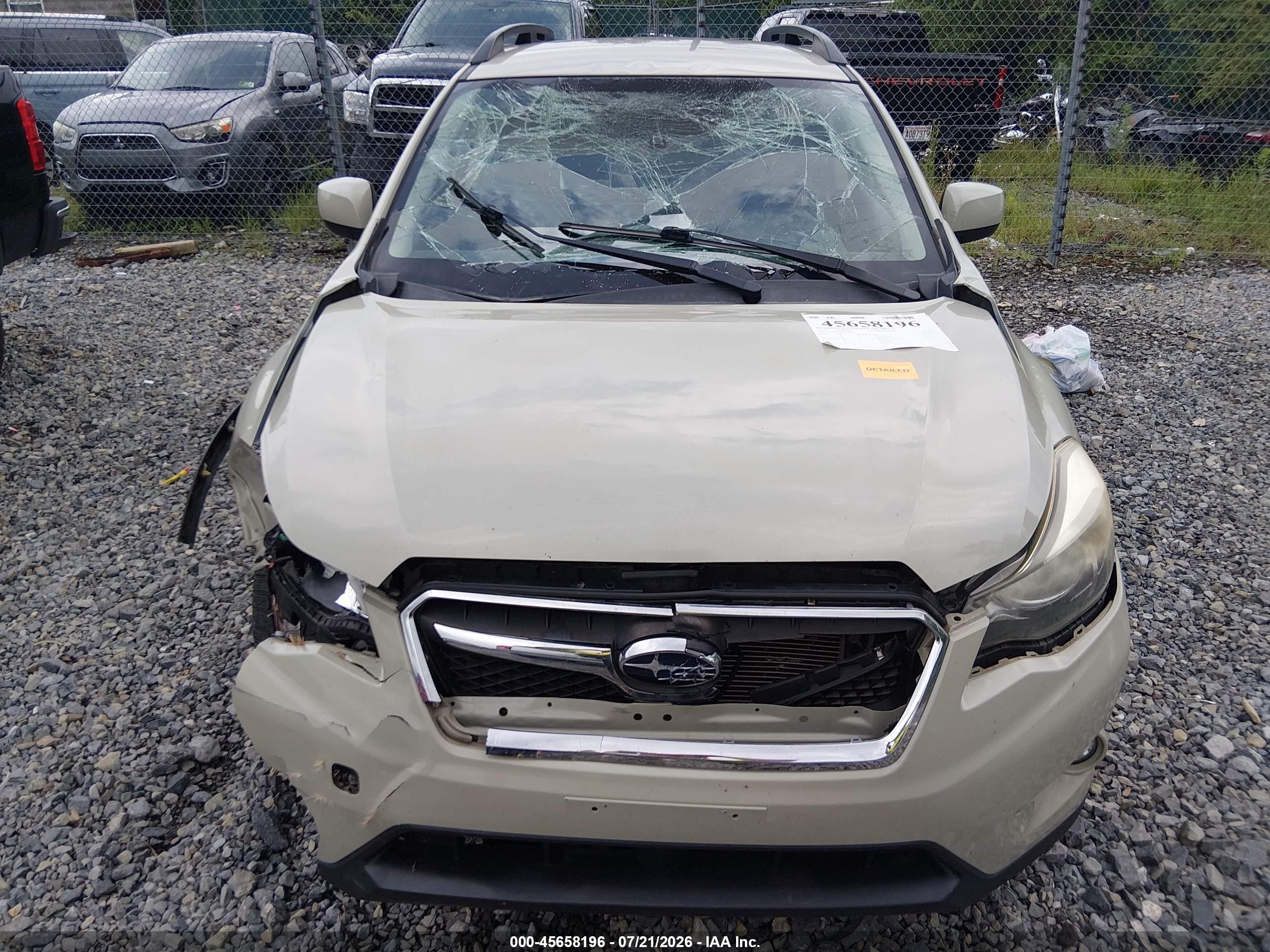 2014 Subaru Xv Crosstrek 2.0i Premium Tan vin: JF2GPACC9EH344099