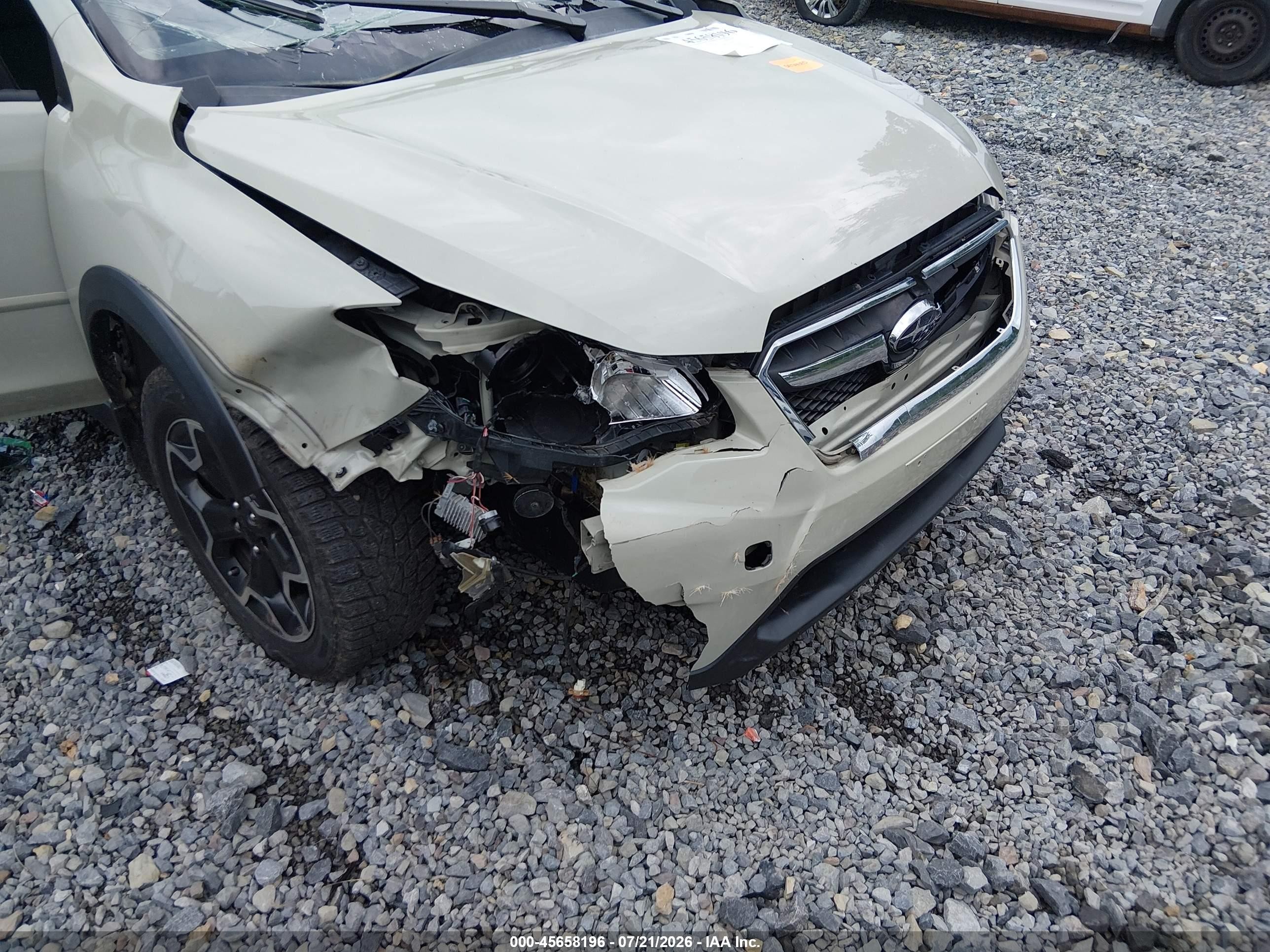 2014 Subaru Xv Crosstrek 2.0i Premium Tan vin: JF2GPACC9EH344099