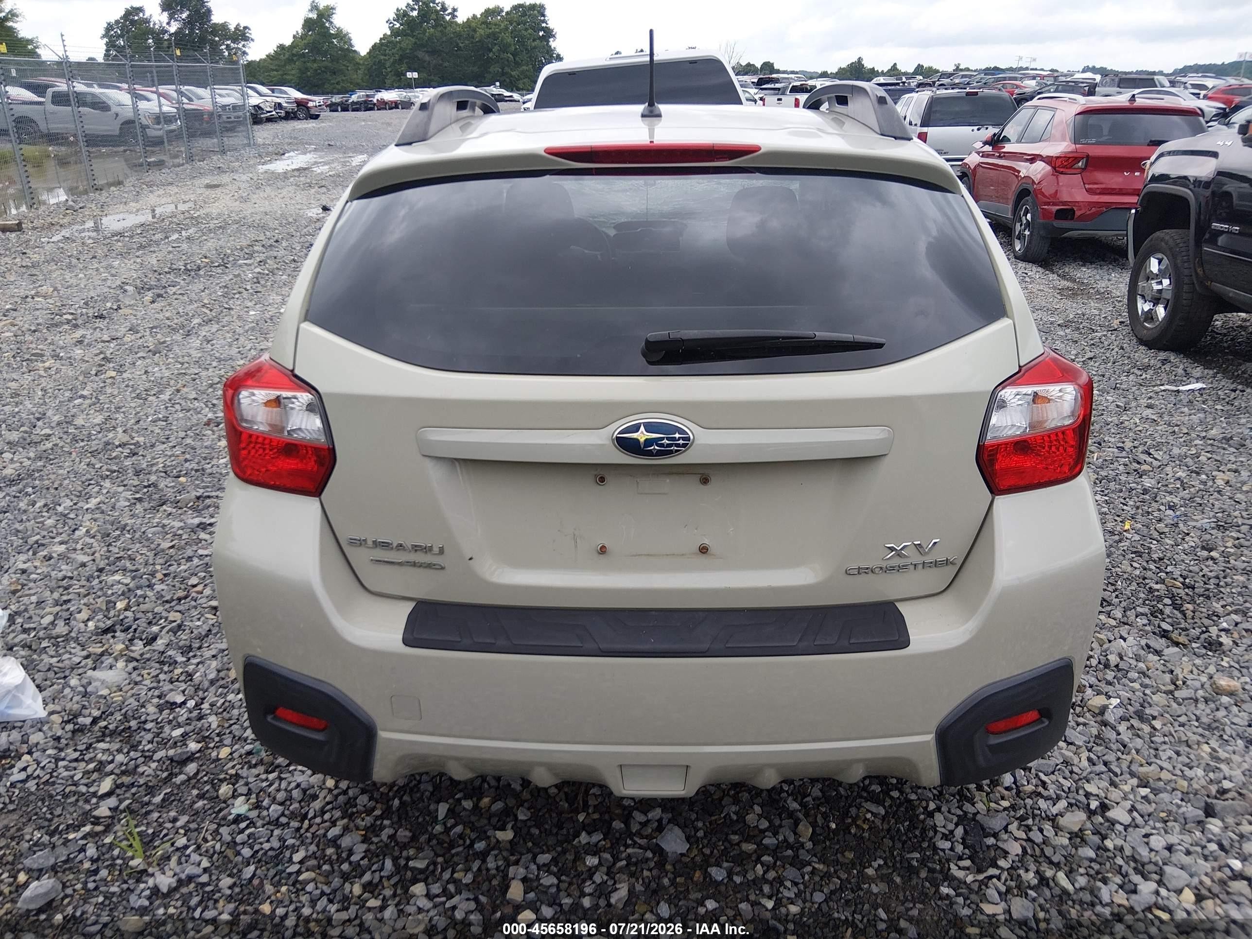 2014 Subaru Xv Crosstrek 2.0i Premium Tan vin: JF2GPACC9EH344099