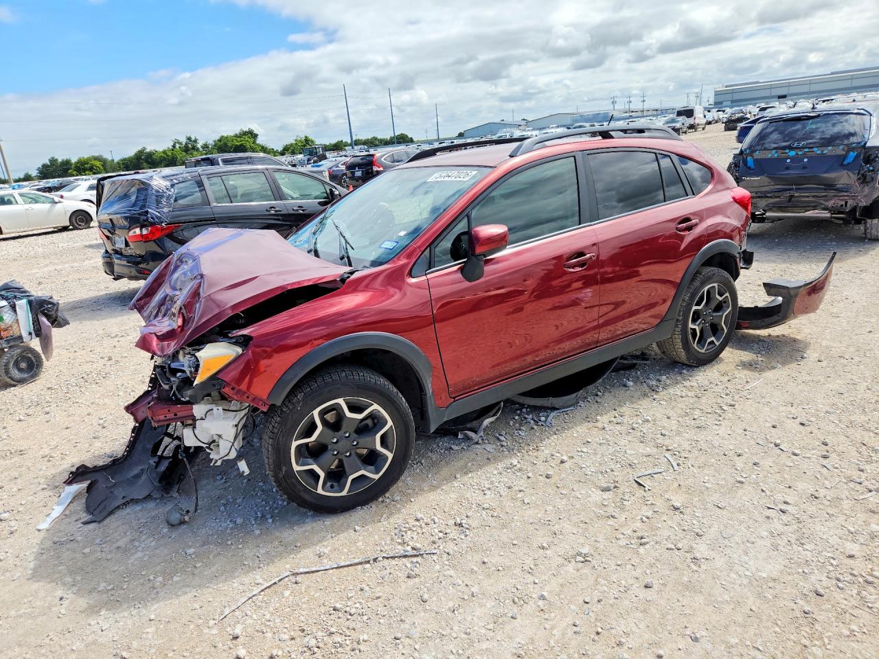 2015 Subaru Xv Crosstrek 2.0 Premium Red vin: JF2GPACC9F8244795