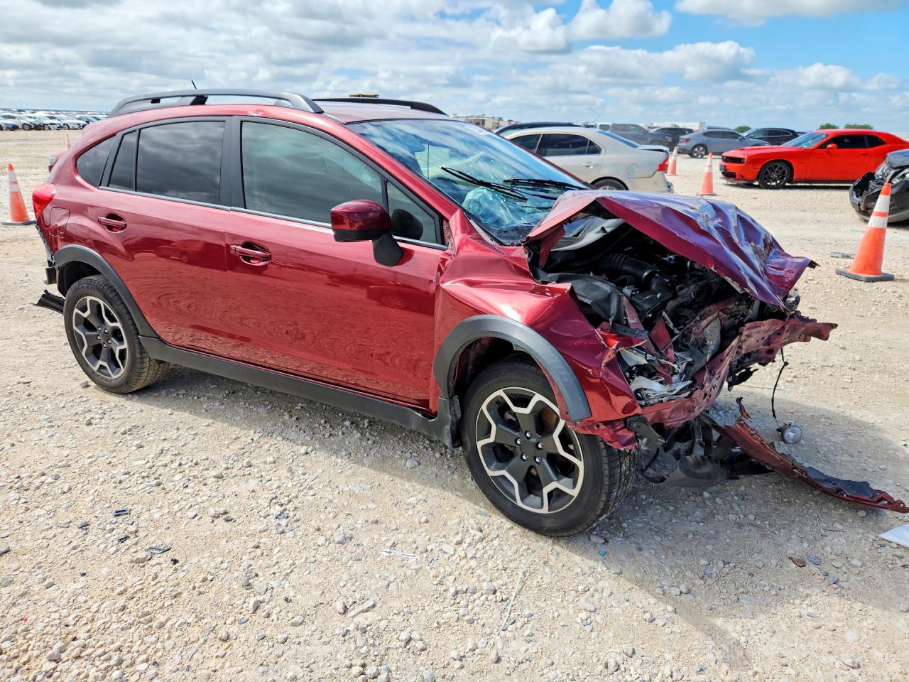 2015 Subaru Xv Crosstrek 2.0 Premium Red vin: JF2GPACC9F8244795