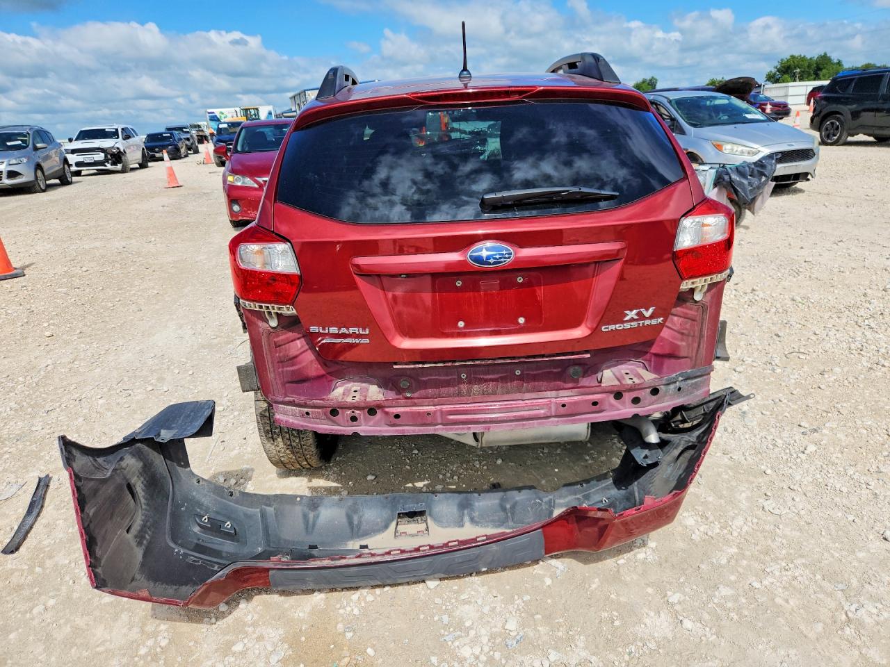 2015 Subaru Xv Crosstrek 2.0 Premium Red vin: JF2GPACC9F8244795