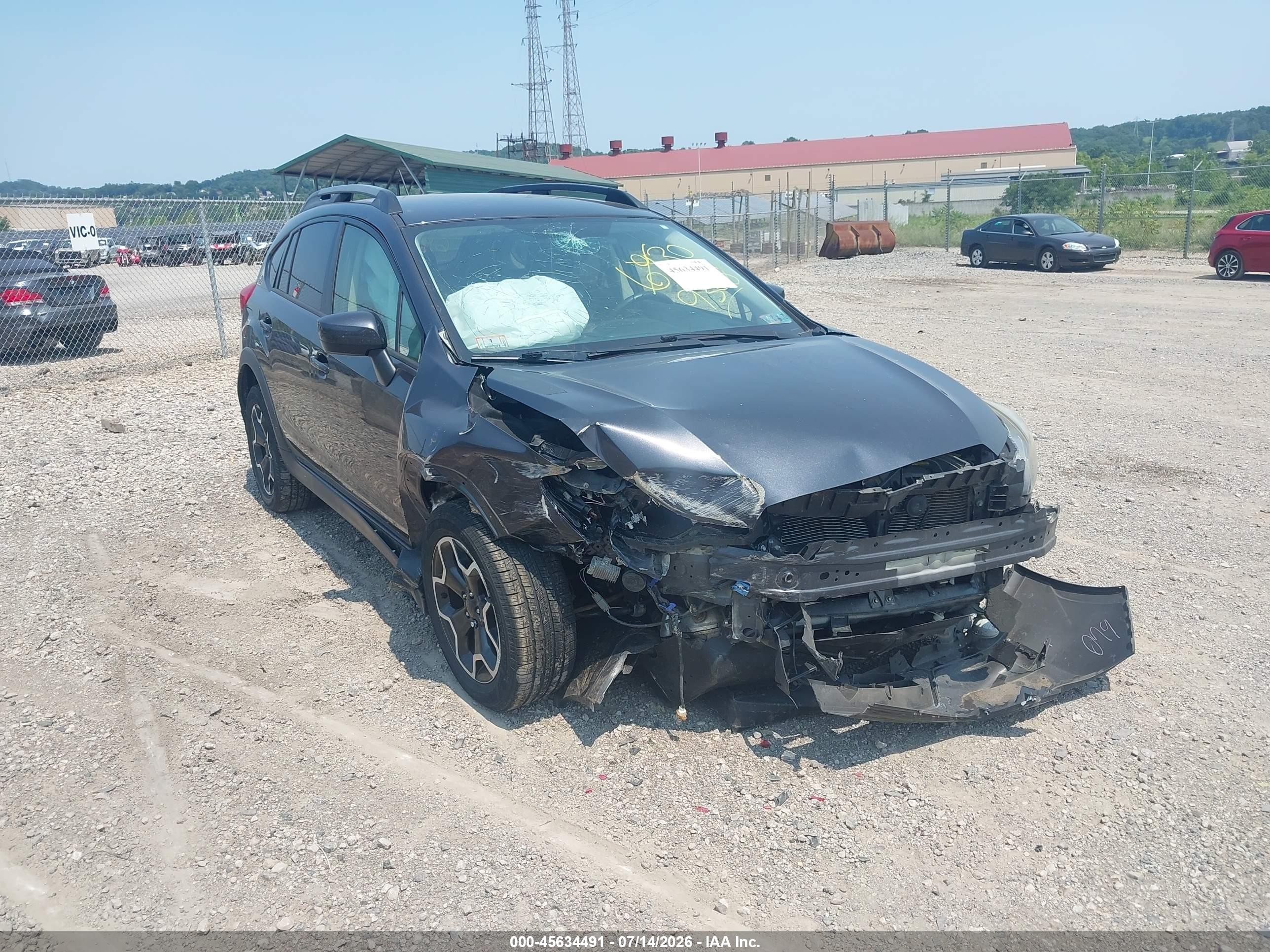 2015 Subaru Xv Crosstrek 2.0i Premium Gray vin: JF2GPACC9F8269308
